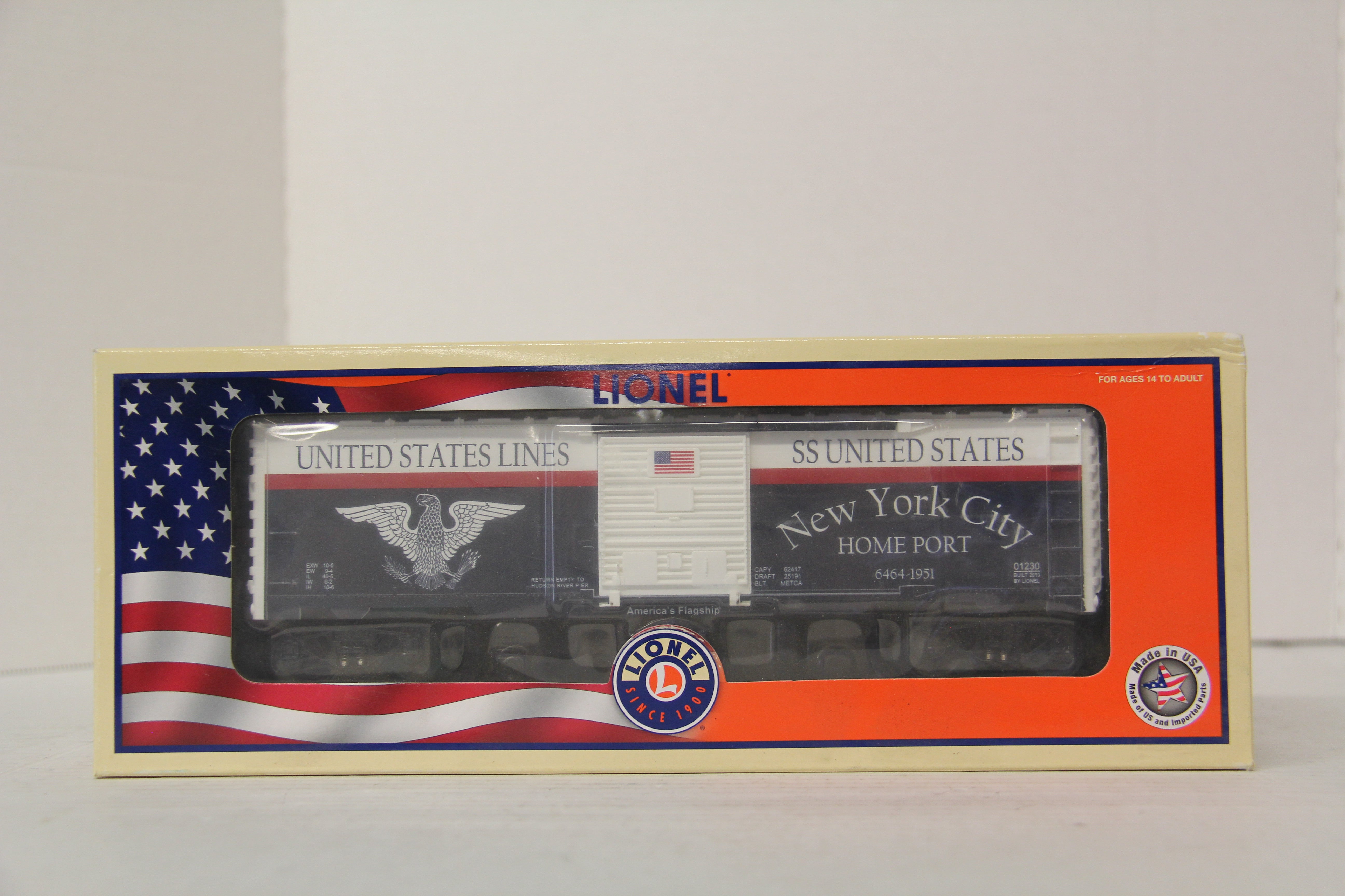 Lionel 1901230 METCA SS United States Boxcar-Second hand-M6527