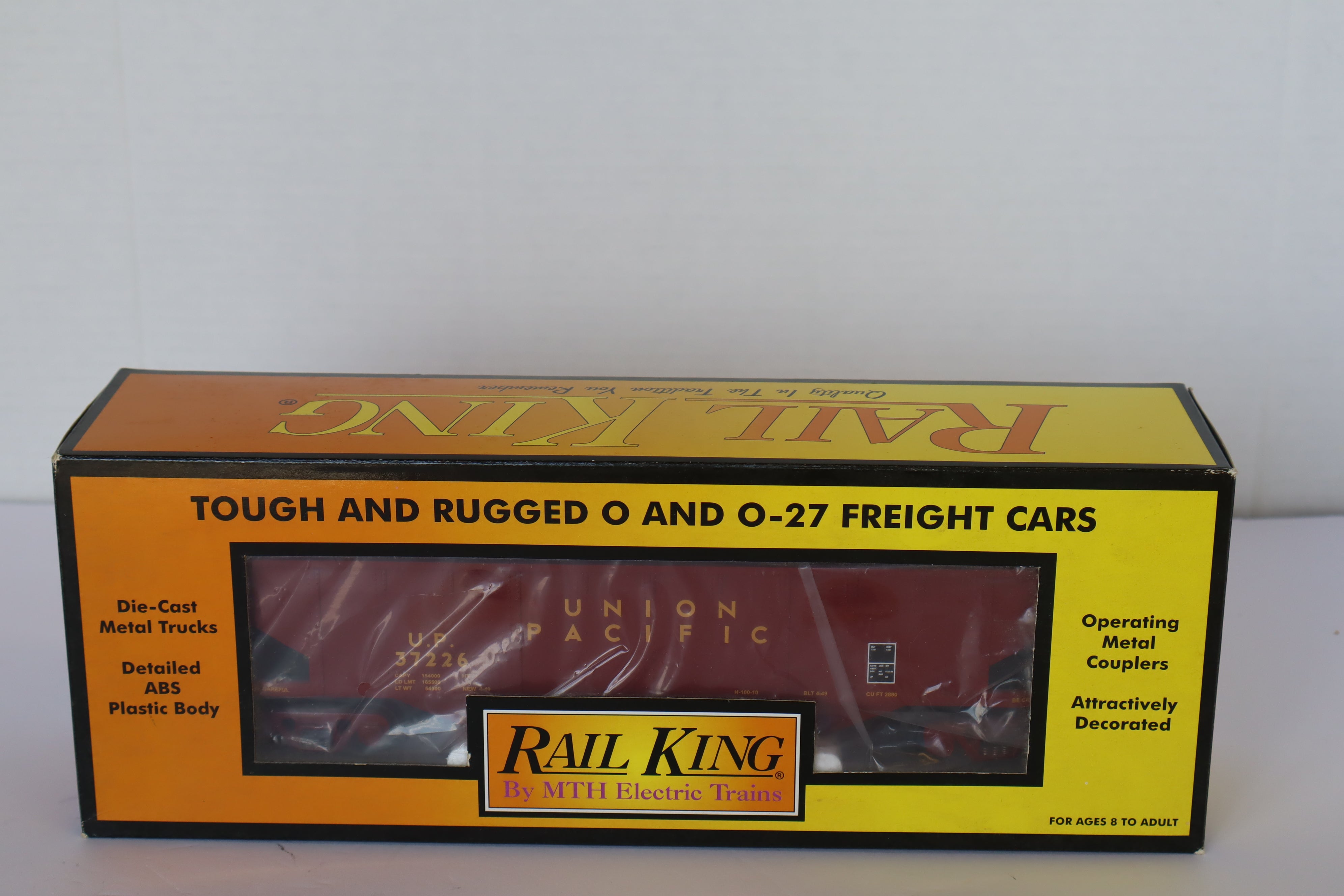 Rail King 30-75110 Union Pacific 4-Bay Hopper w/ Coal Load-Second hand-M7960