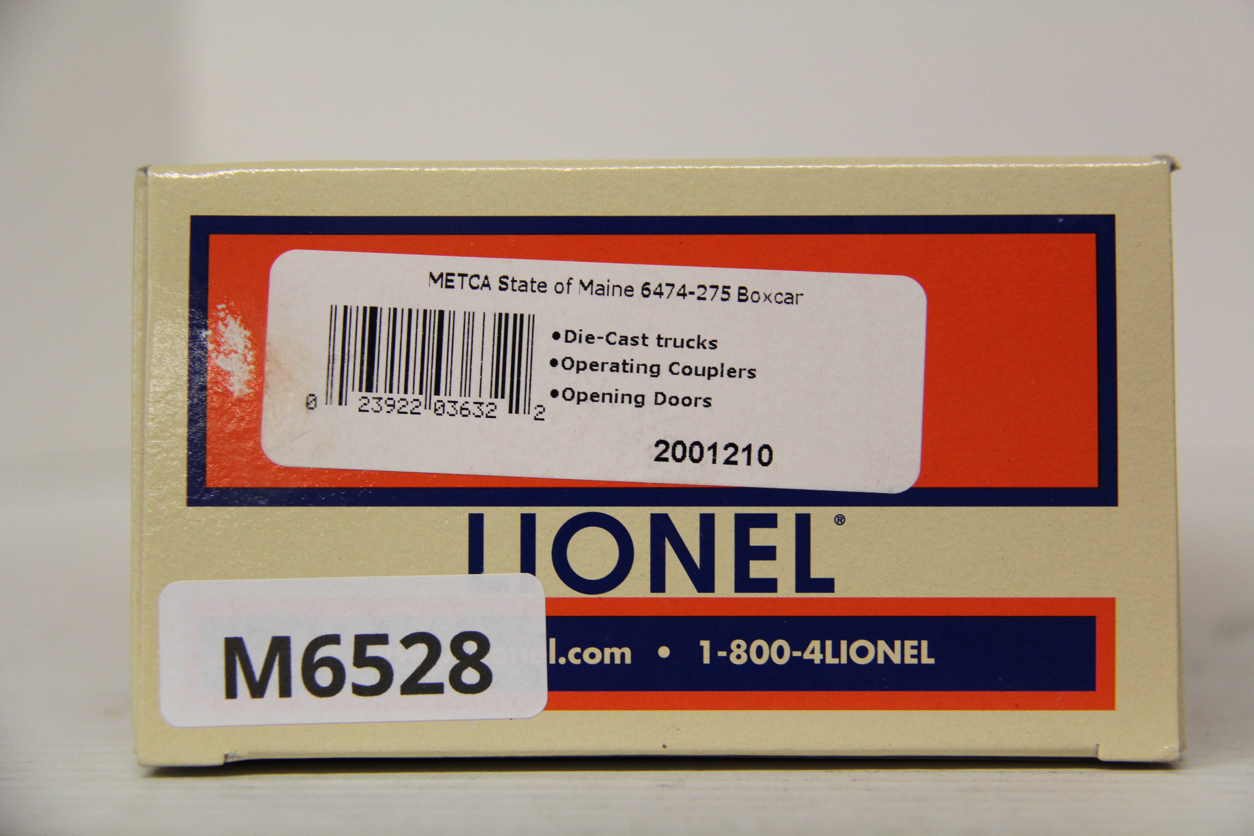 Lionel 2001210 METCA State of Maine 6474-275 Boxcar-Second hand-M6528
