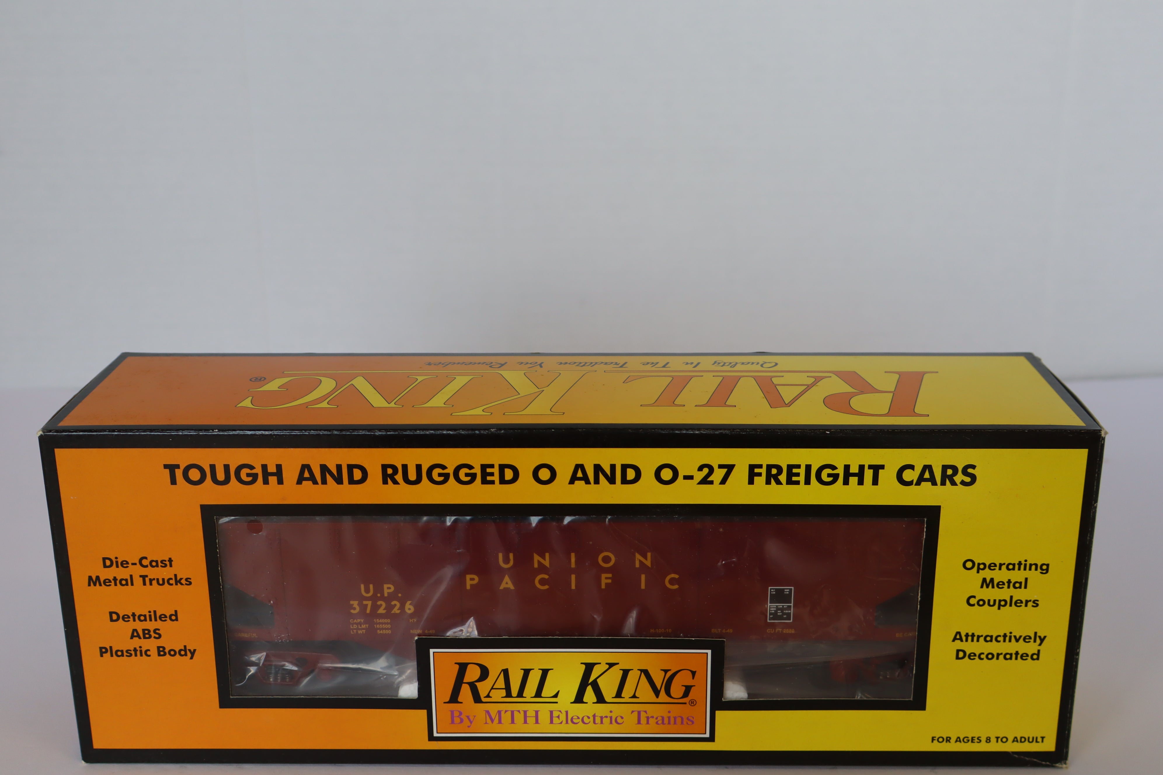 Rail King 30-75110 Union Pacific 4-Bay Hopper w/ Coal Load-Second hand-M7961