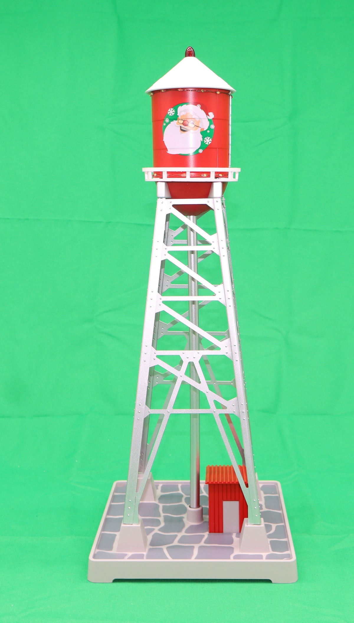 MTH 30-90738 - #193 Industrial Water Tower "Christmas" w/ LEDs - MrMuffin'sTrains