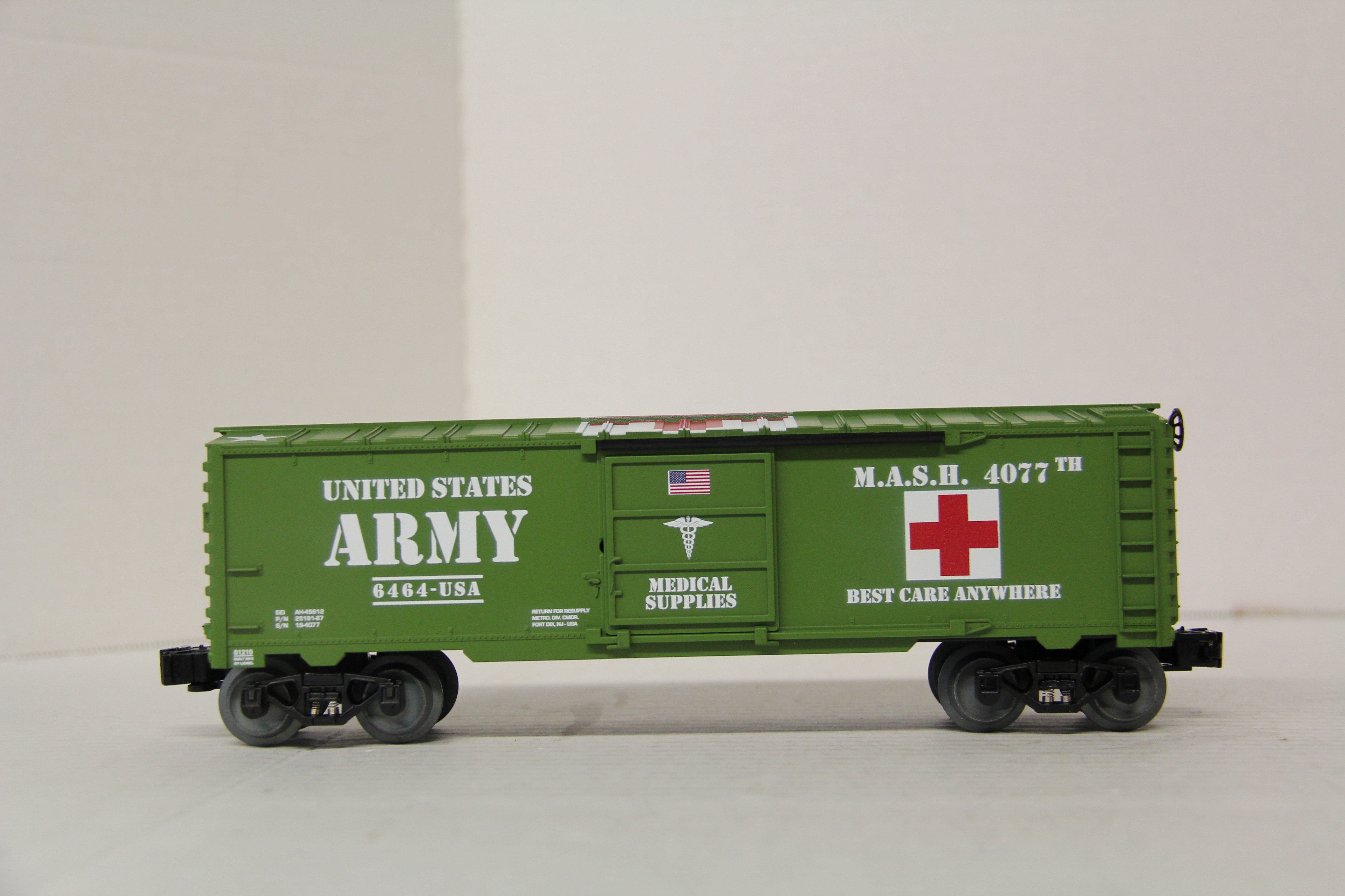 Lionel 1901210 METCA Army M.A.S.H  Boxcar-Second hand-M6530