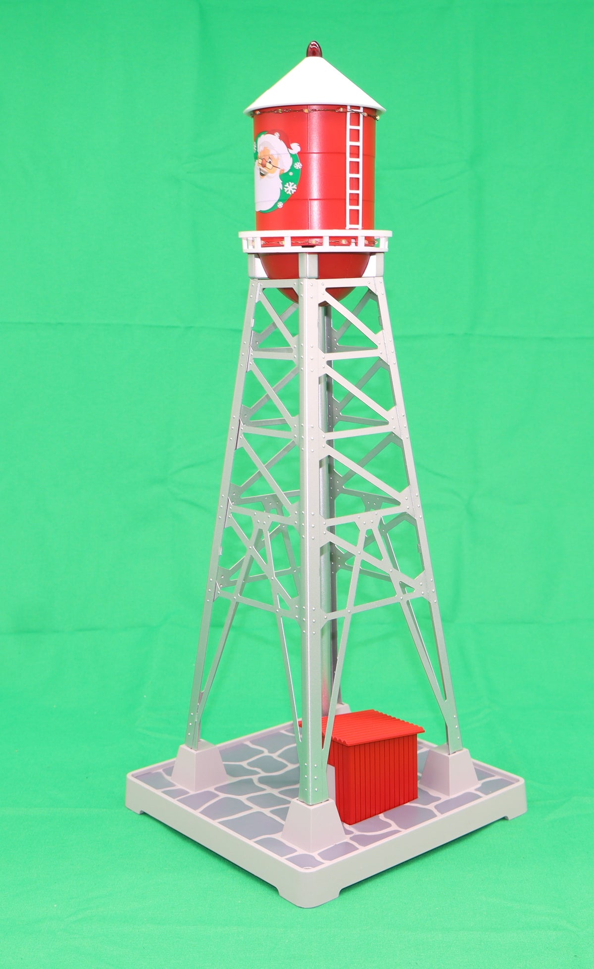 MTH 30-90738 - #193 Industrial Water Tower "Christmas" w/ LEDs - MrMuffin'sTrains