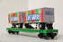 MTH 20-95526 Harlem River & Port Chester Railroad Flat Car w/ 2 PUP Trailers-Second hand-M6534