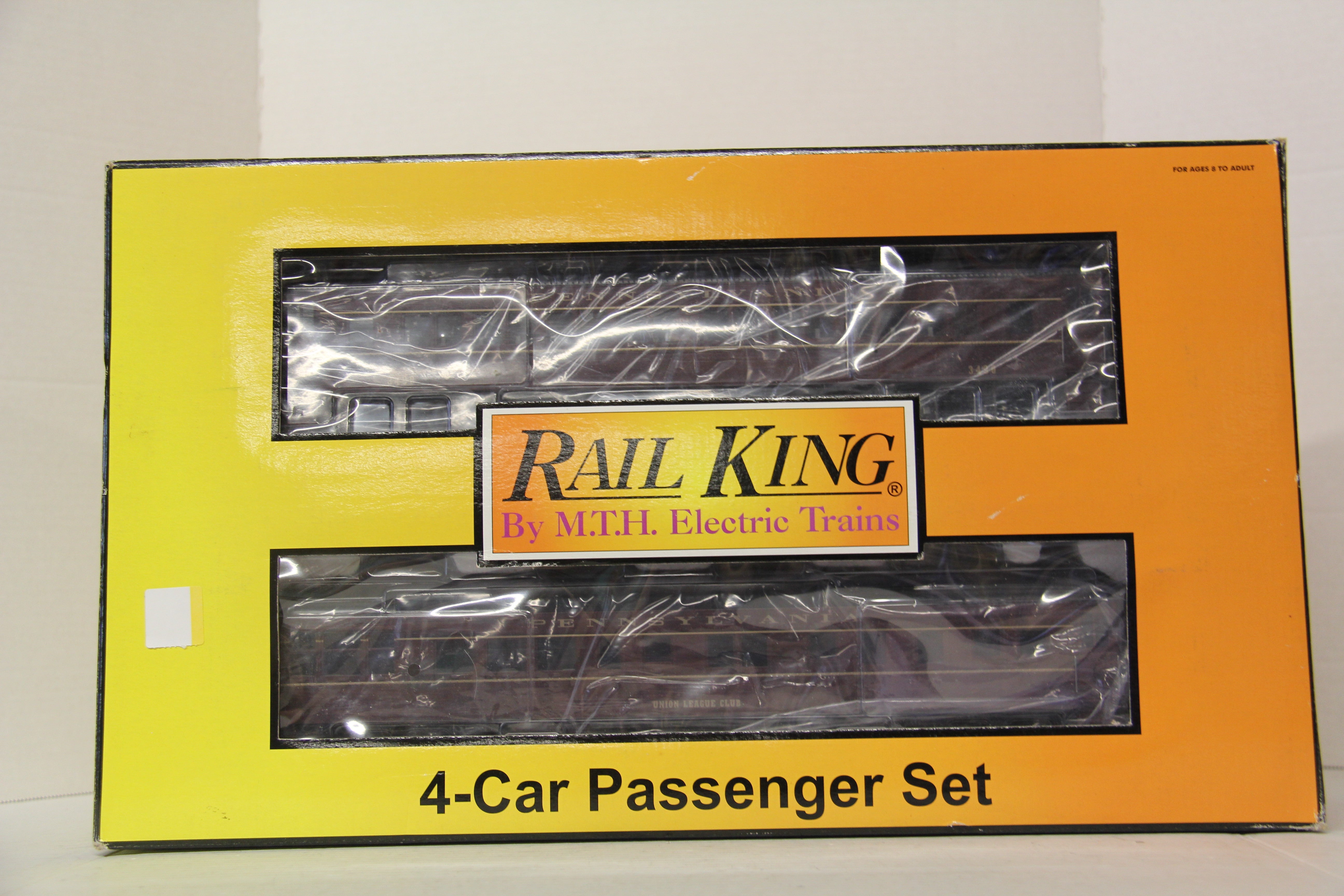 Rail King 30-6904 Pennsylvania 4-Car 60' Madison Passenger Set-Second hand-M6535