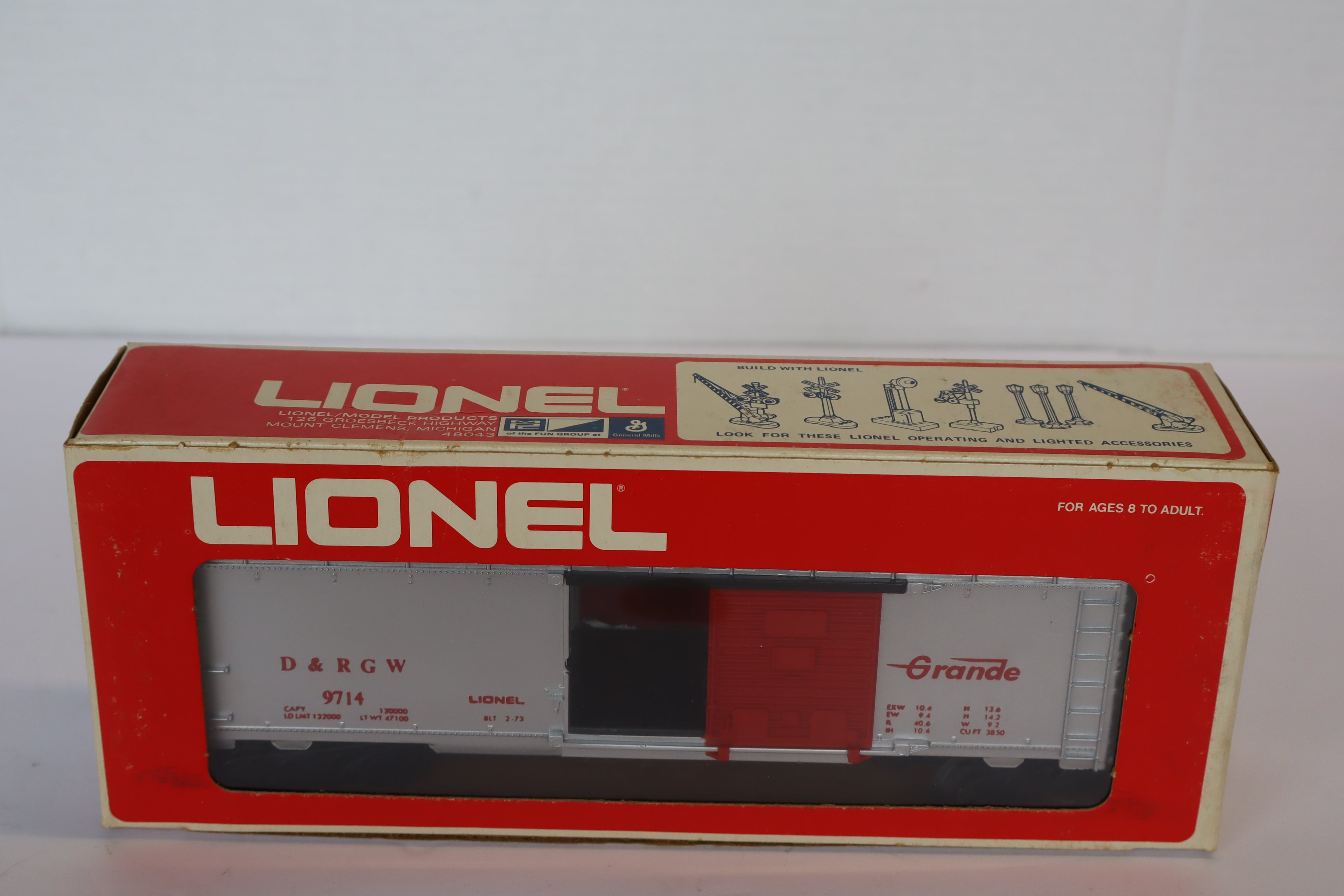 Lionel 6-9714 D&RGW Box Car-Second hand-M7967