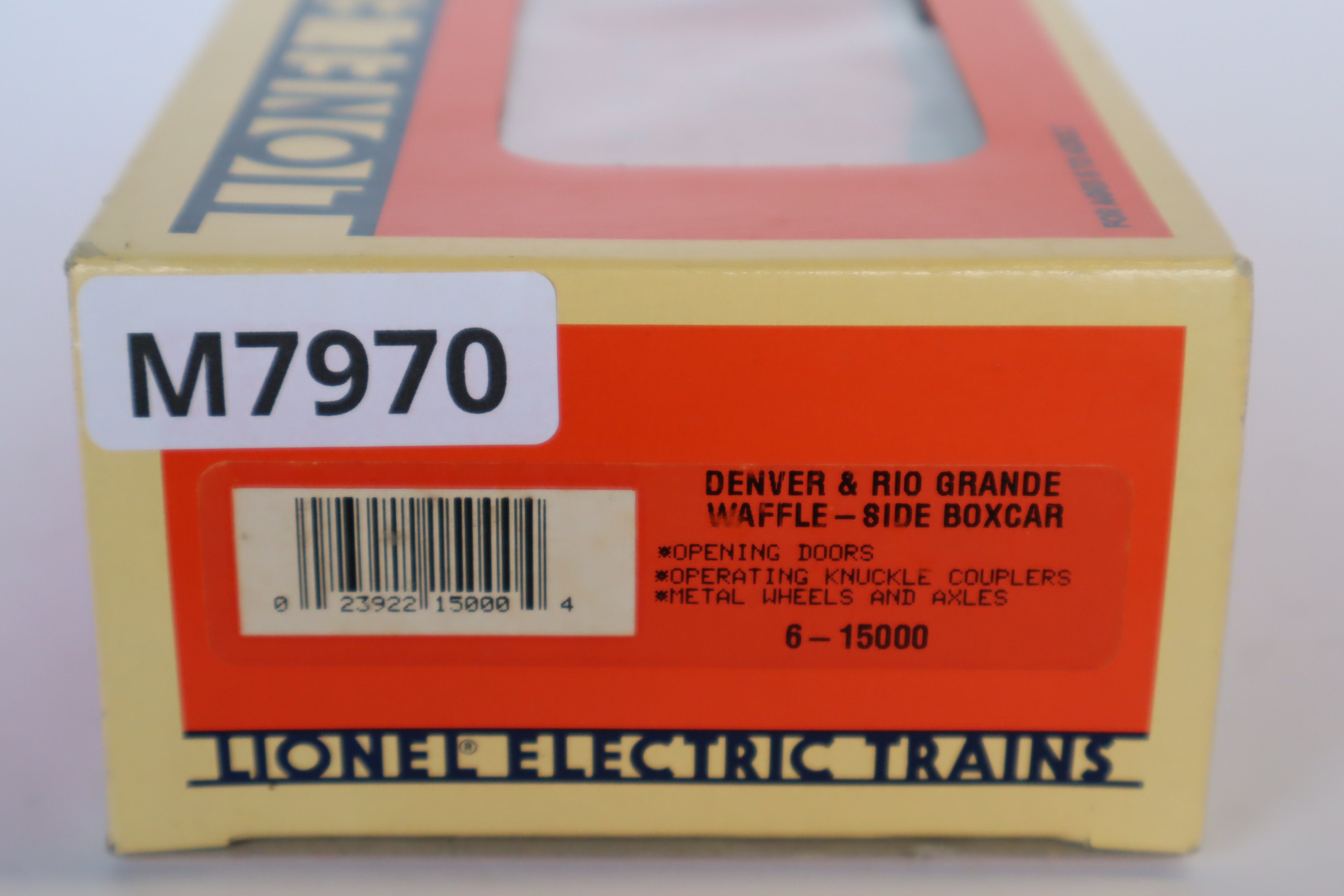 Lionel 6-15000 Denver & Rio Grande Waffle-Side Boxcar-Second hand-M7970