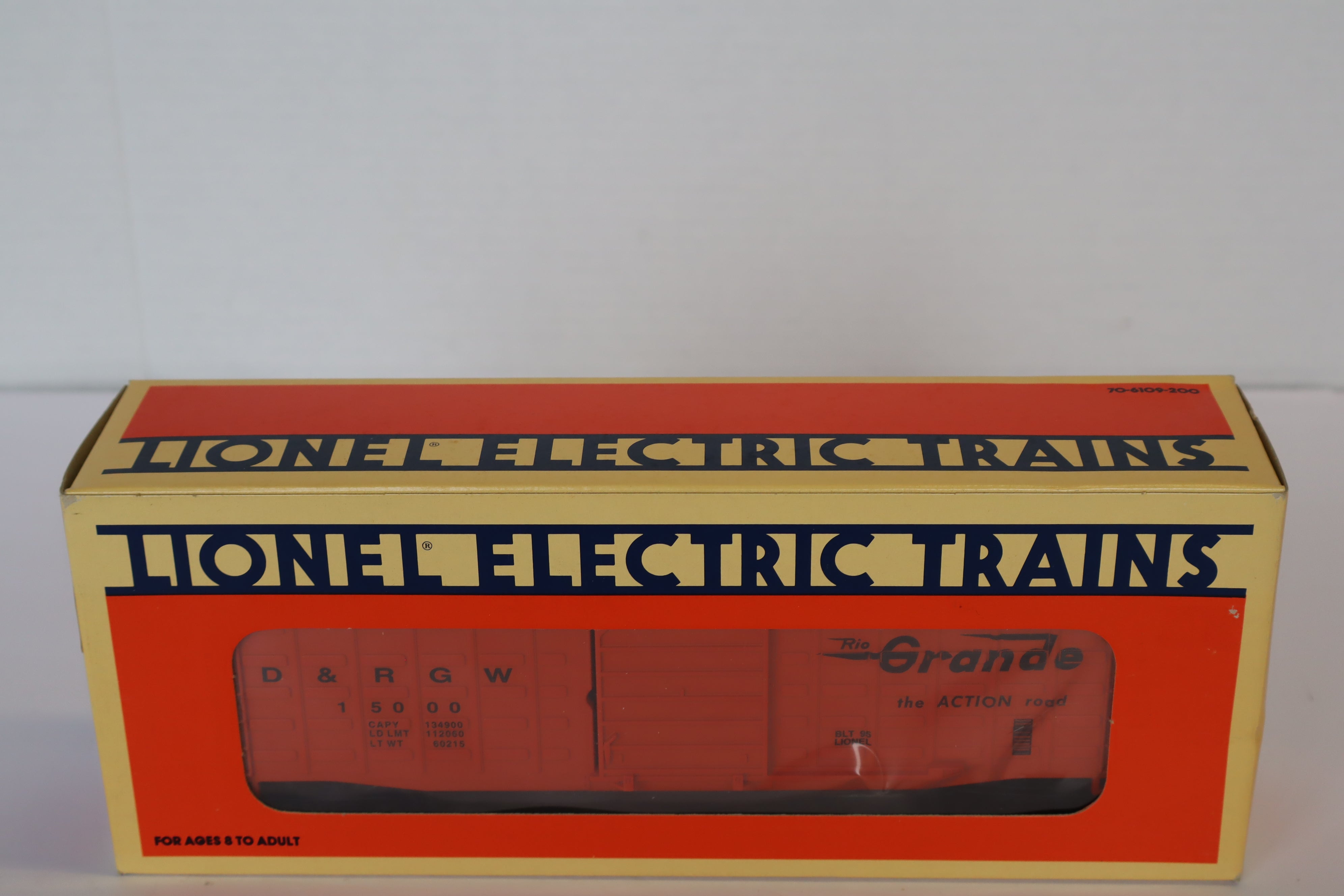 Lionel 6-15000 Denver & Rio Grande Waffle-Side Boxcar-Second hand-M7970