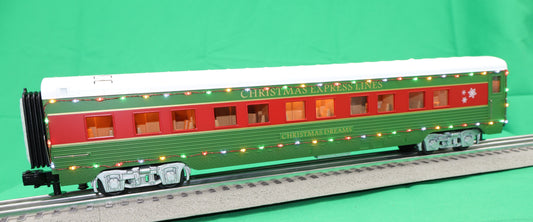 MTH 30-68287 - 60’ Streamlined Sleeper/Diner "Christmas" w/ LED Lights (2-Car)
