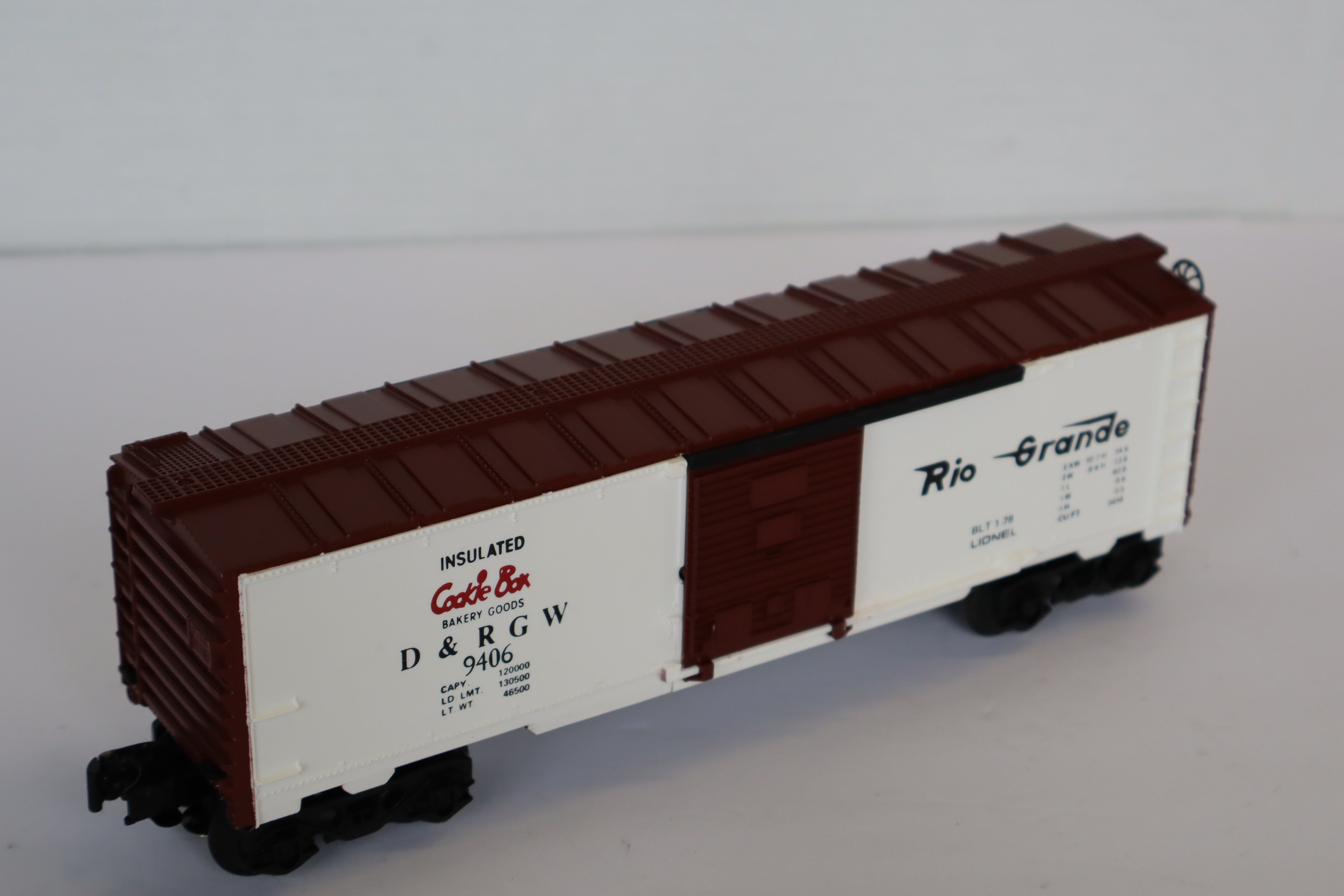 Lionel 6-9406 D&RGW Cookie Box Car-Second hand-M7968