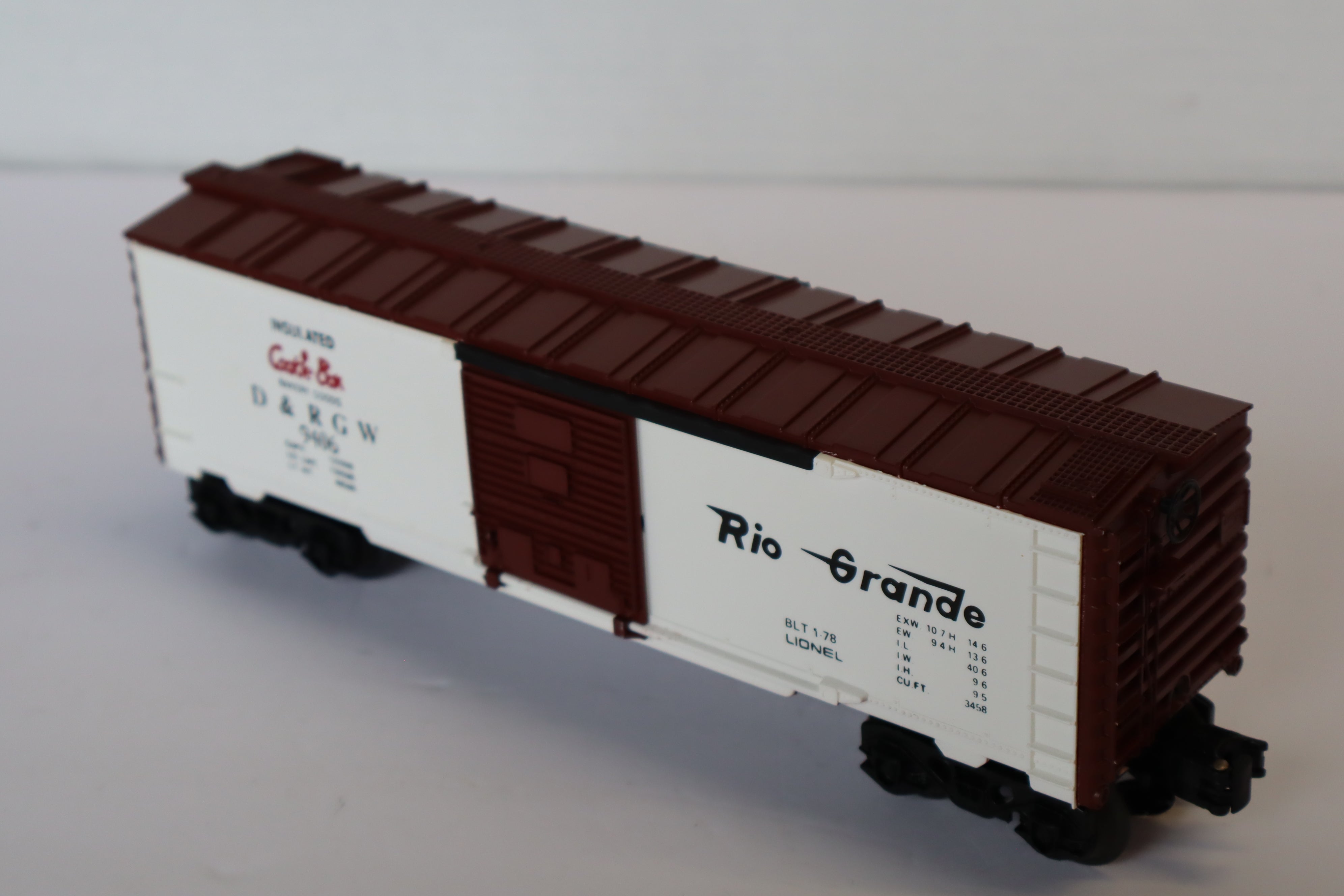 Lionel 6-9406 D&RGW Cookie Box Car-Second hand-M7968