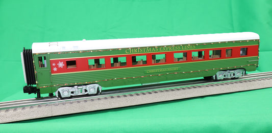 MTH 30-68288 - 60’ Streamlined Coach Car "Christmas" #Christmas Night w/ LED Lights