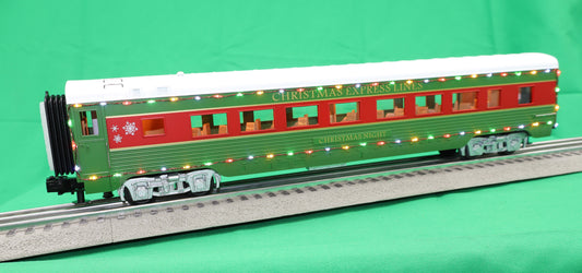 MTH 30-68288 - 60’ Streamlined Coach Car "Christmas" #Christmas Night w/ LED Lights