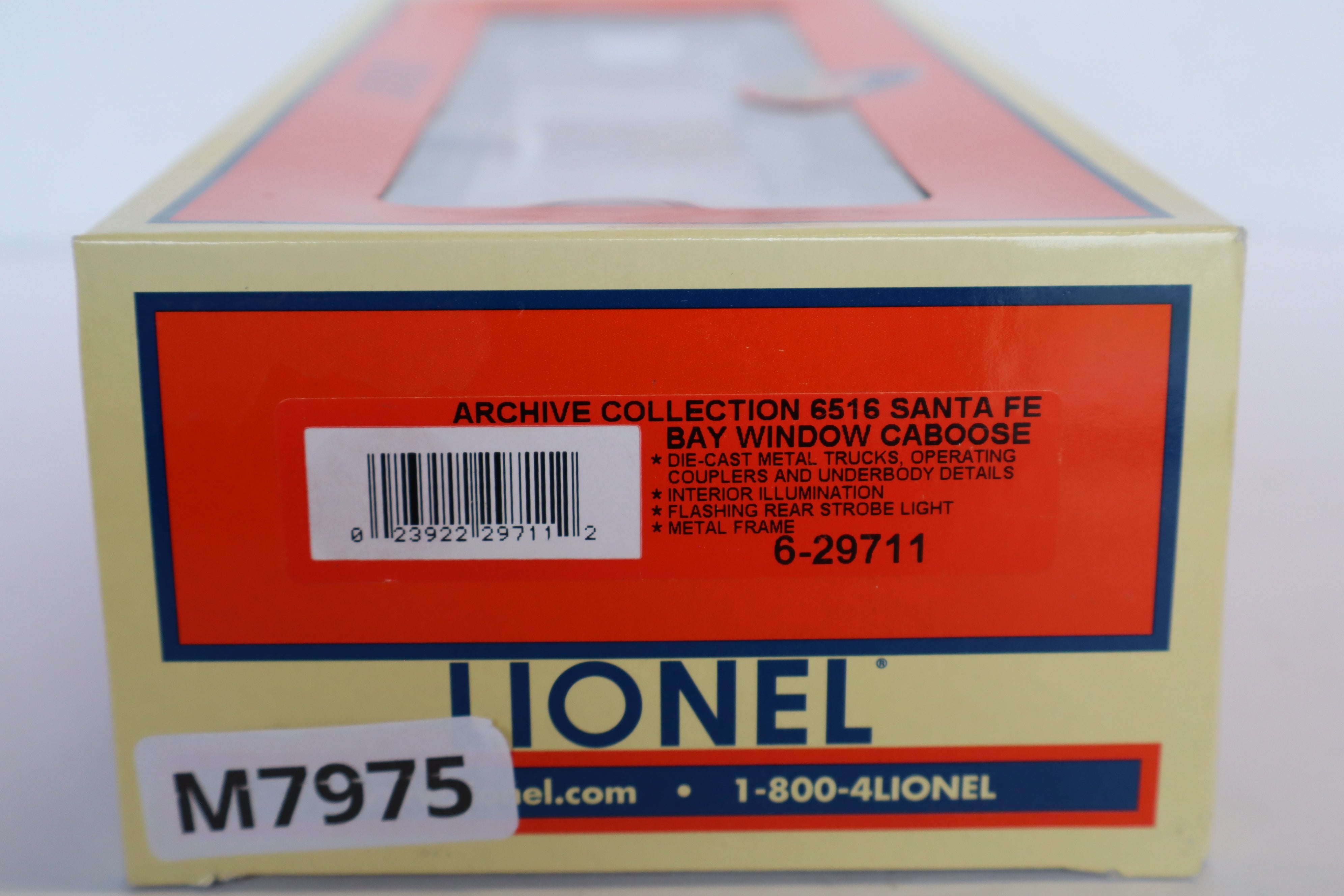 Lionel 6-29711 Archive Collection 6516 Santa Fe Bay Window Caboose-Second hand-M7975