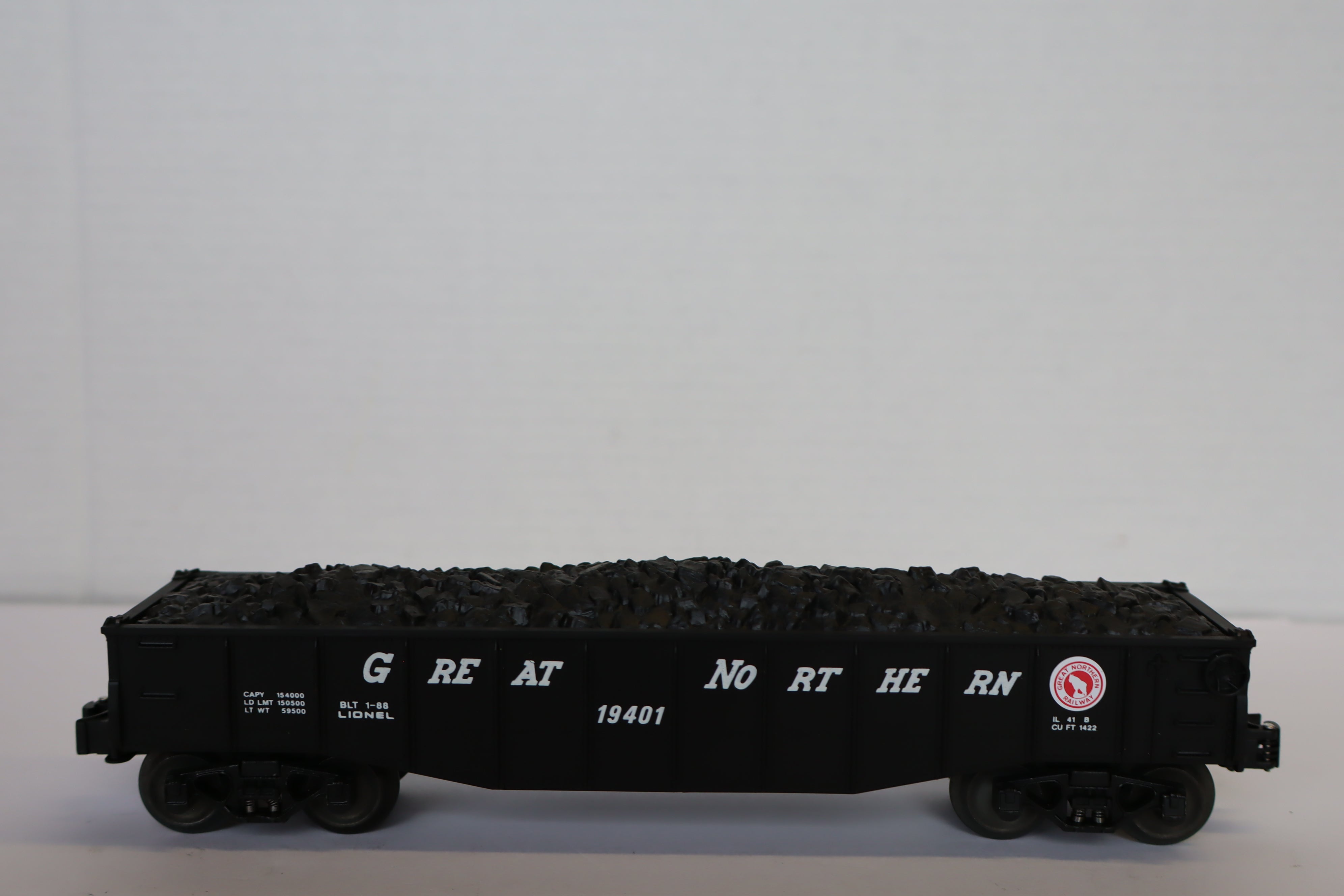 Lionel 6-19401 Great Northern Gondola w/ Coal-Second hand-M7980
