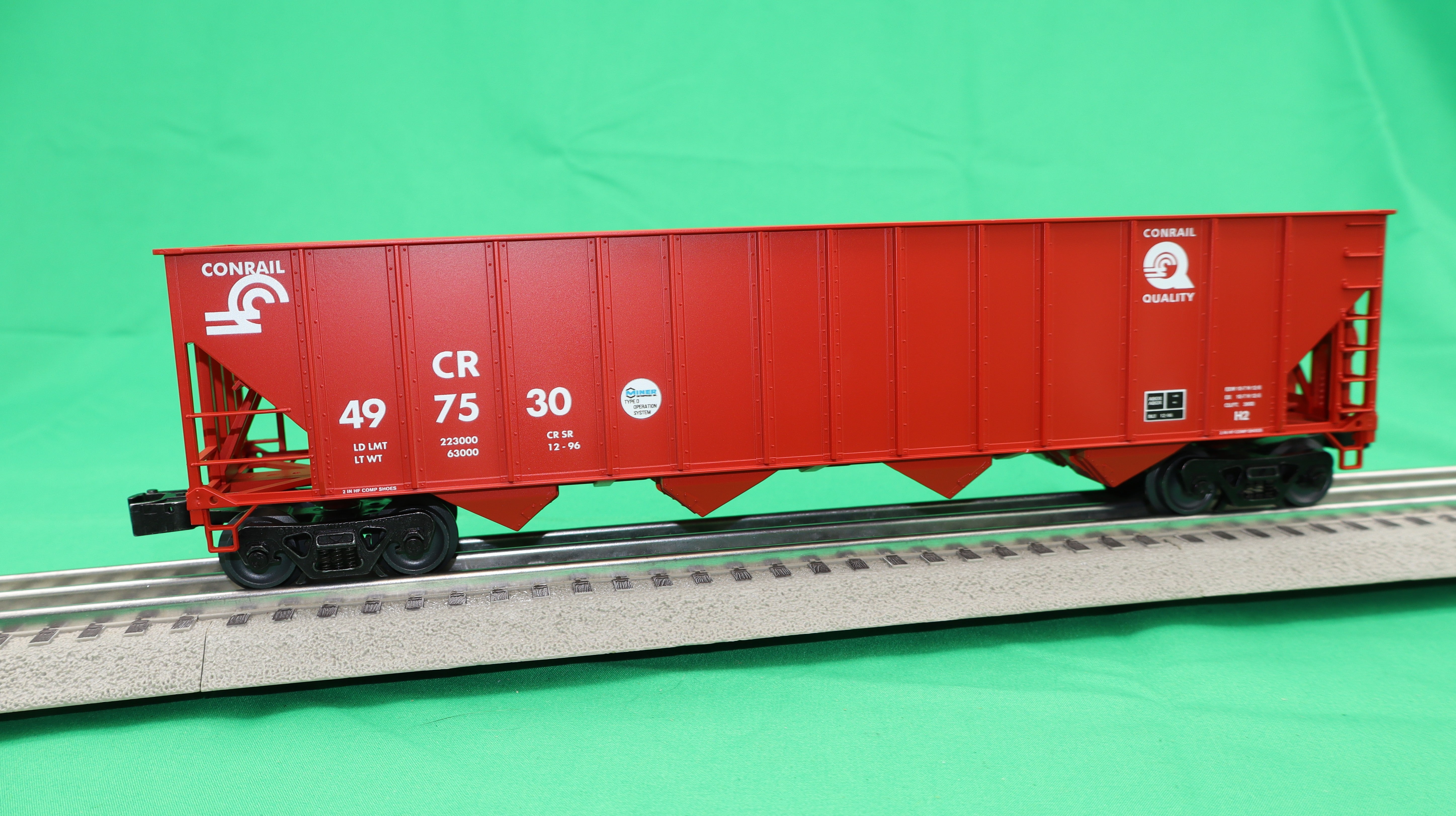 Lionel 2542260 - 4-Bay Hopper Car "Conrail" (3-Car) Set A