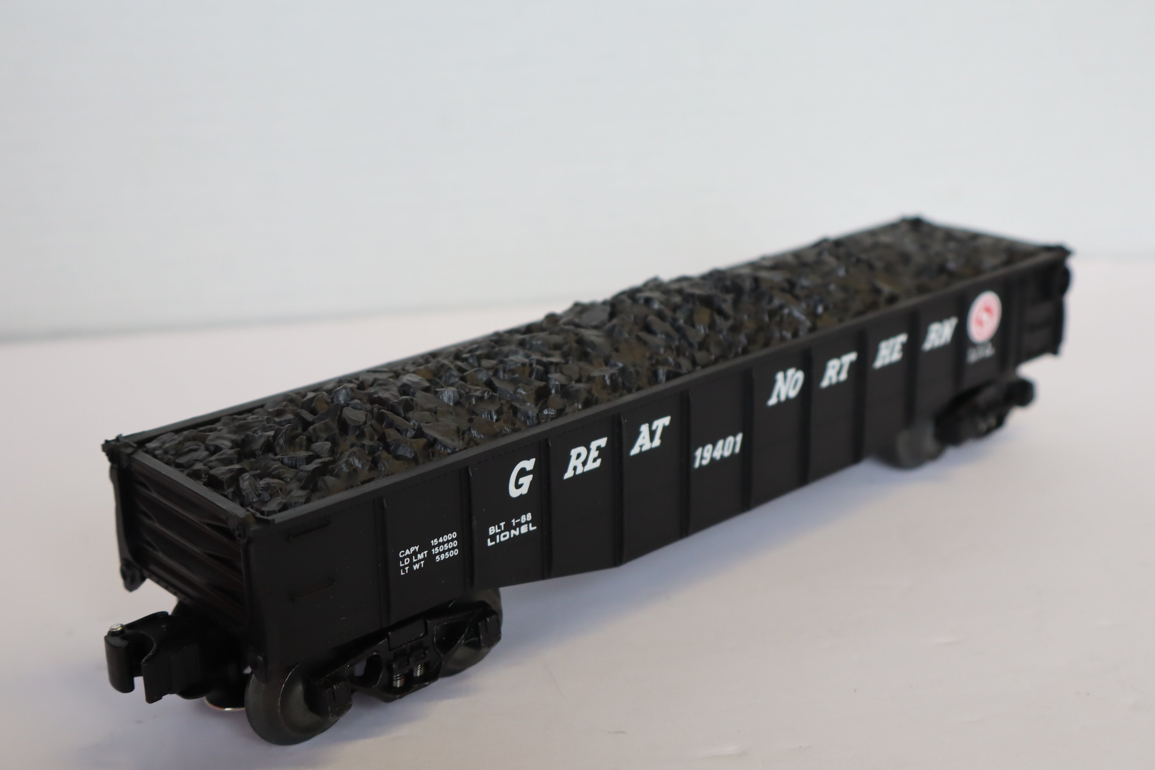 Lionel 6-19401 Great Northern Gondola w/ Coal-Second hand-M7980