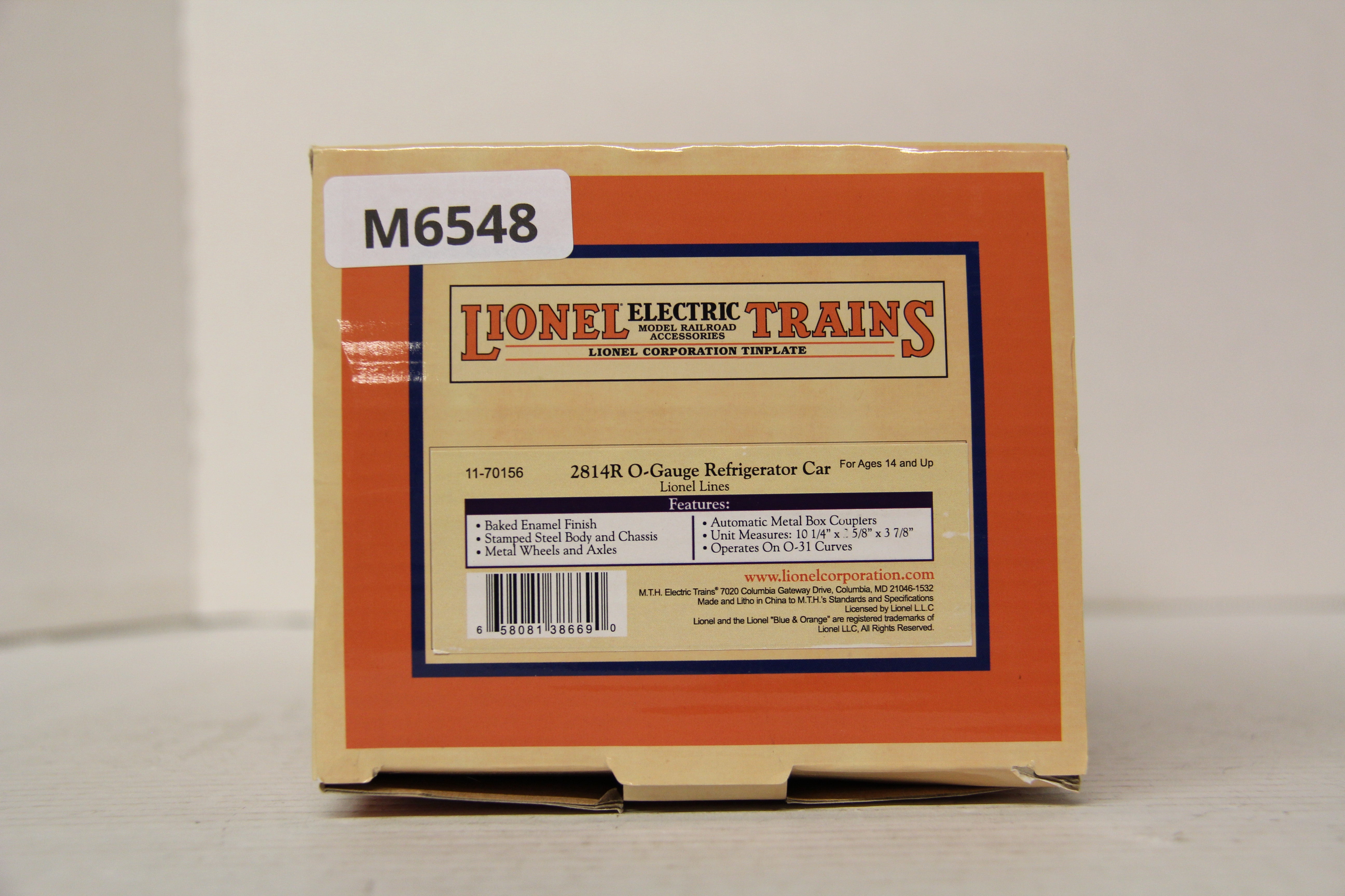 MTH 11-70156 Lionel 2814R Refrigerator Car-Second hand-M6548