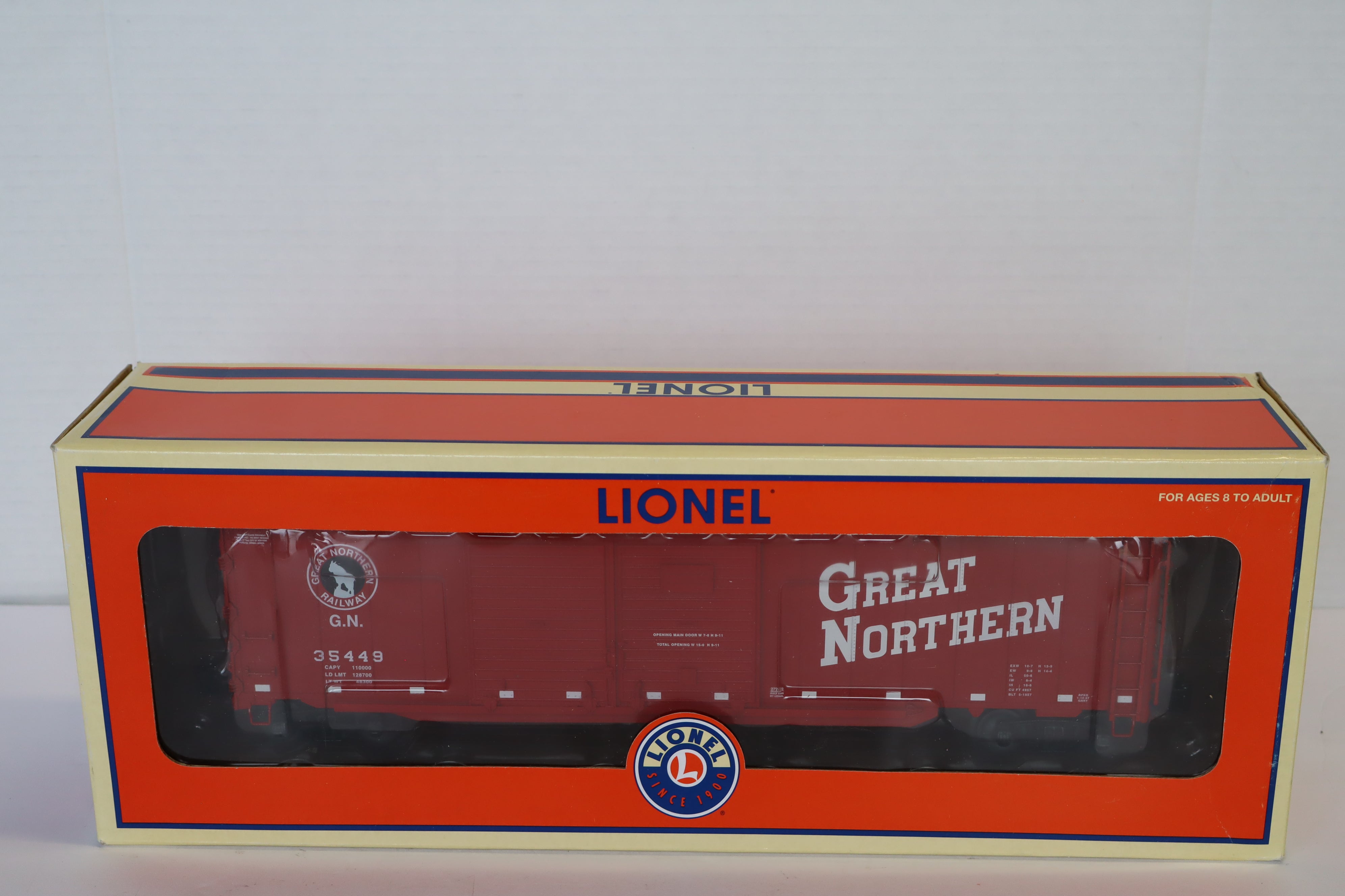 Lionel 6-27219 Great Northern Double Door Boxcar w/ End Doors-Second hand-M7981