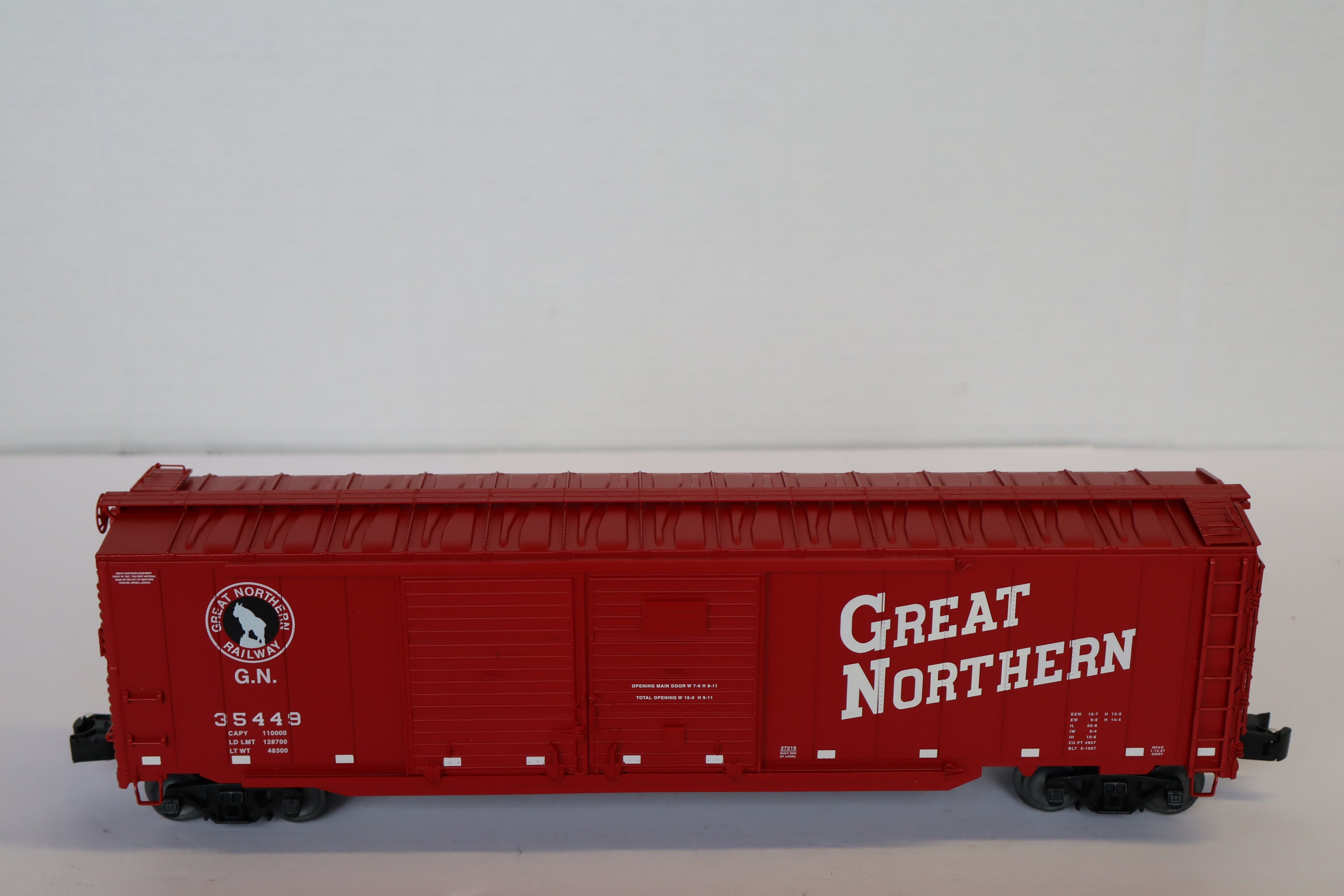 Lionel 6-27219 Great Northern Double Door Boxcar w/ End Doors-Second hand-M7981