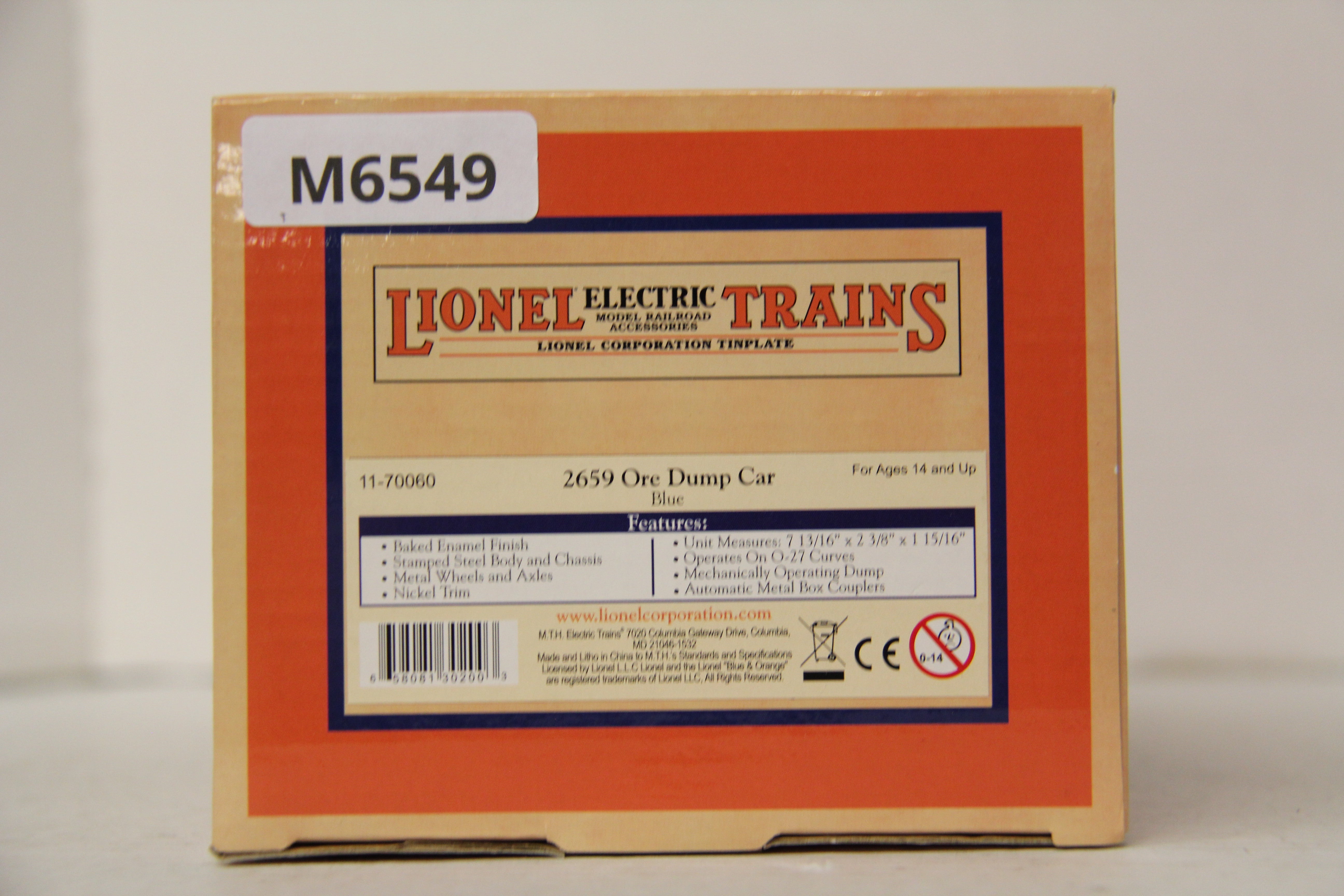 MTH 11-70060 Lionel 2659 Ore Dump Car-Second hand-M6549