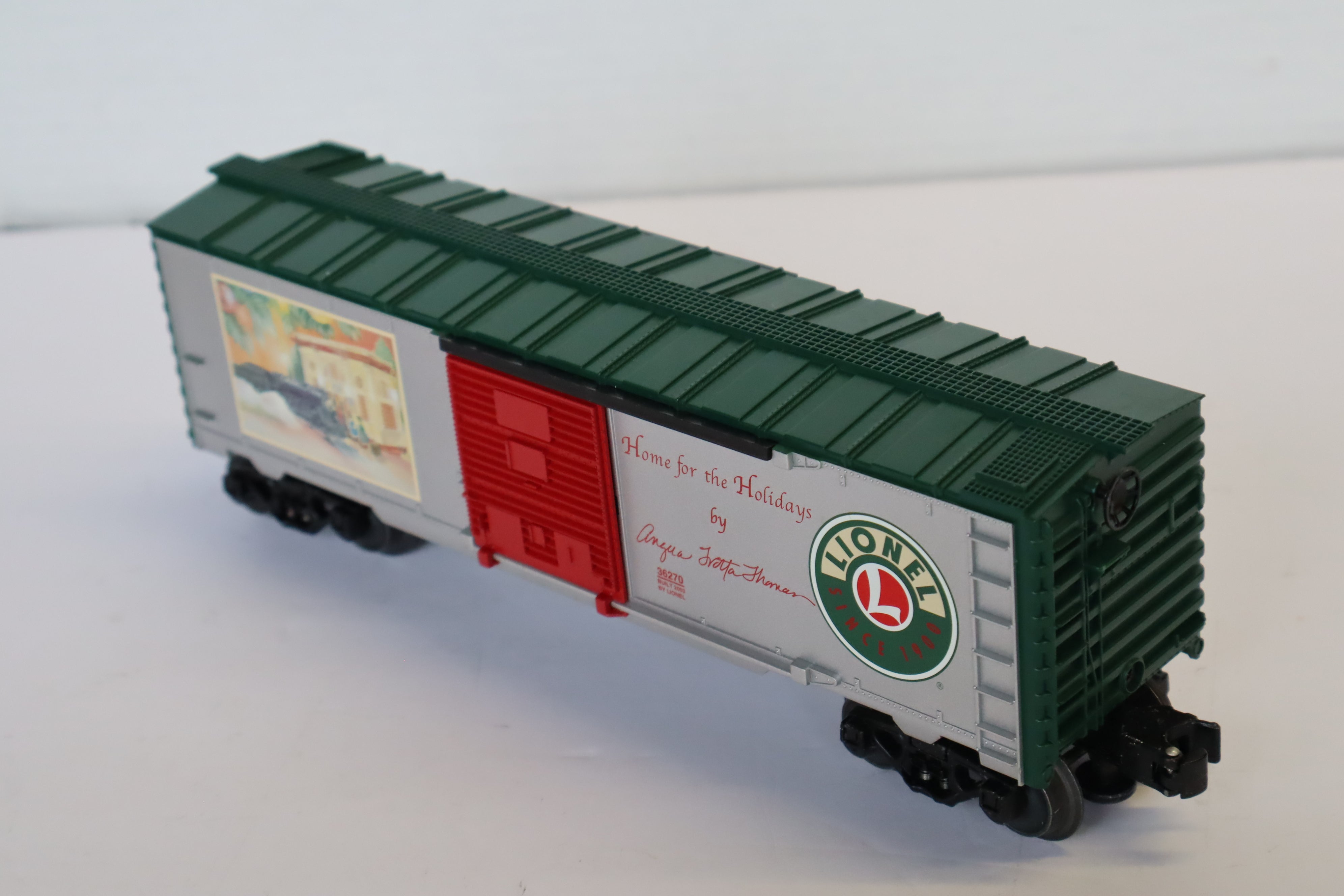 Lionel 6-36270 Angela Trotta Thomas "Home for the Holidays" Box Car-Second hand-M7983