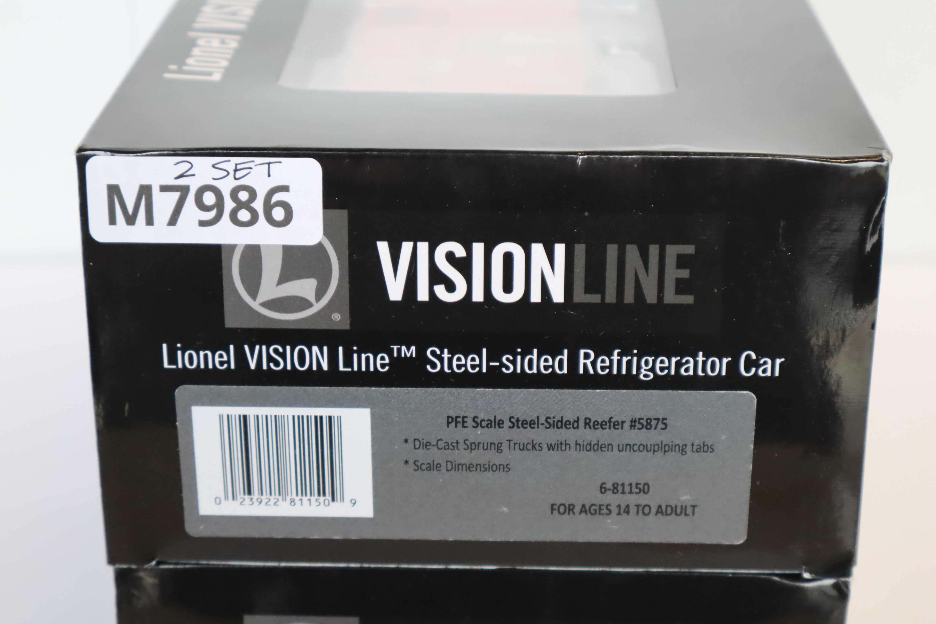 Lionel Vision Line 6-81150 & 6-81149 PFE Steel-Sided Reefer #5875 & #5880-- 2 Set-Second hand-M7986