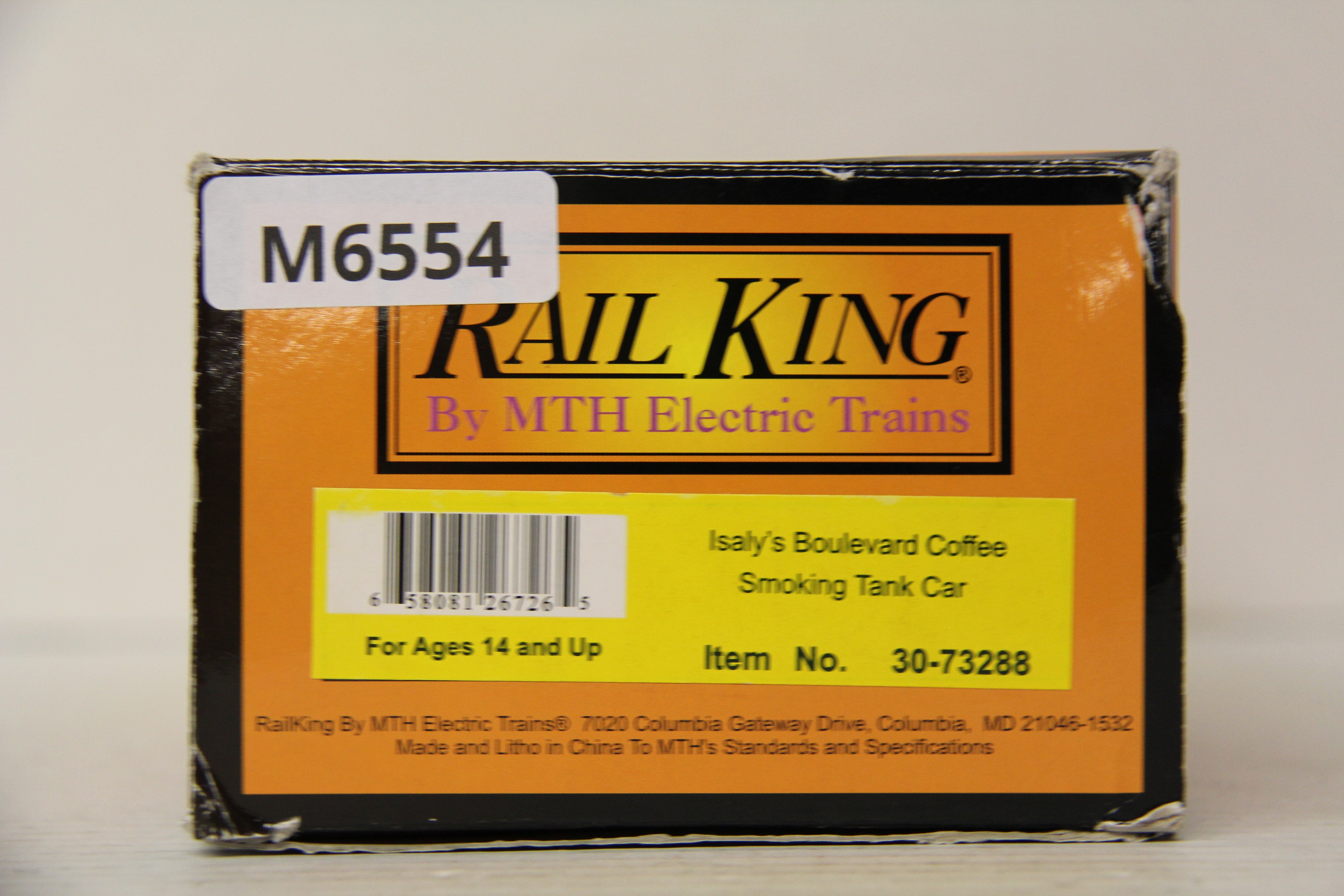 Rail King 30-73288 Isaly's Boulevard Coffee Smoking Tank Car-Second hand-M6554