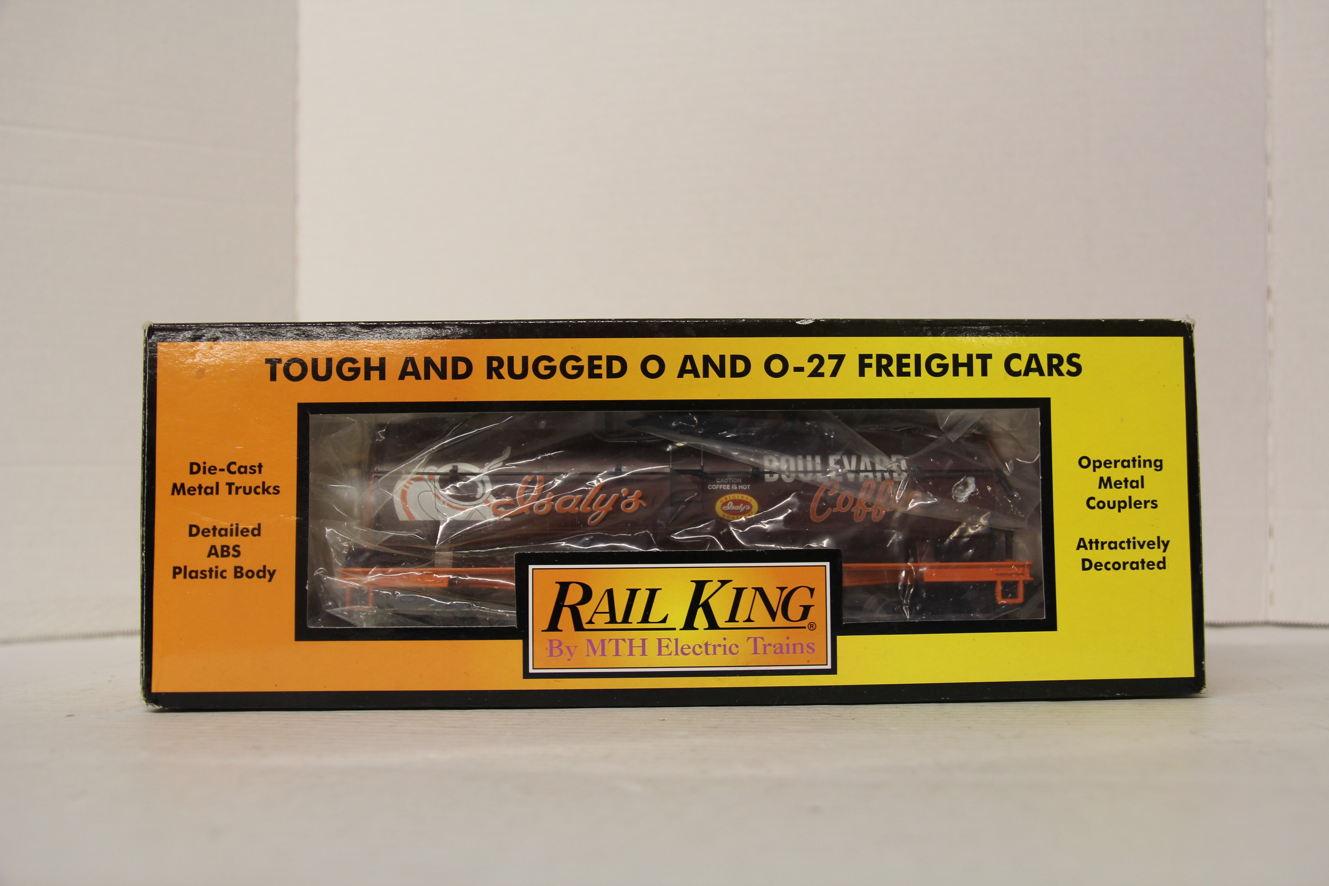Rail King 30-73288 Isaly's Boulevard Coffee Smoking Tank Car-Second hand-M6554
