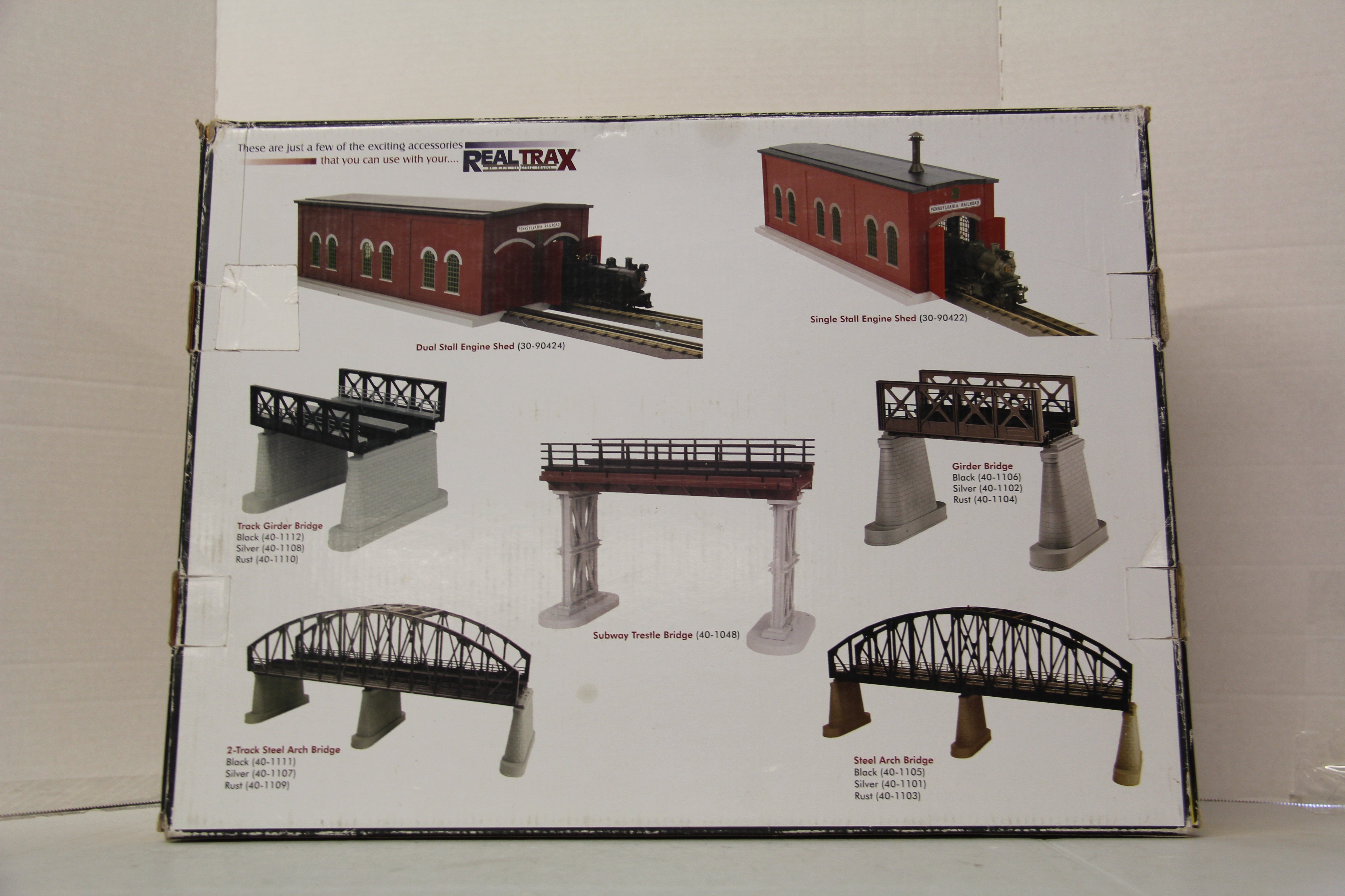 Rail King 40-1113  24-piece Graduated Trestle System For Lionel FasTrack-Second hand-M6555