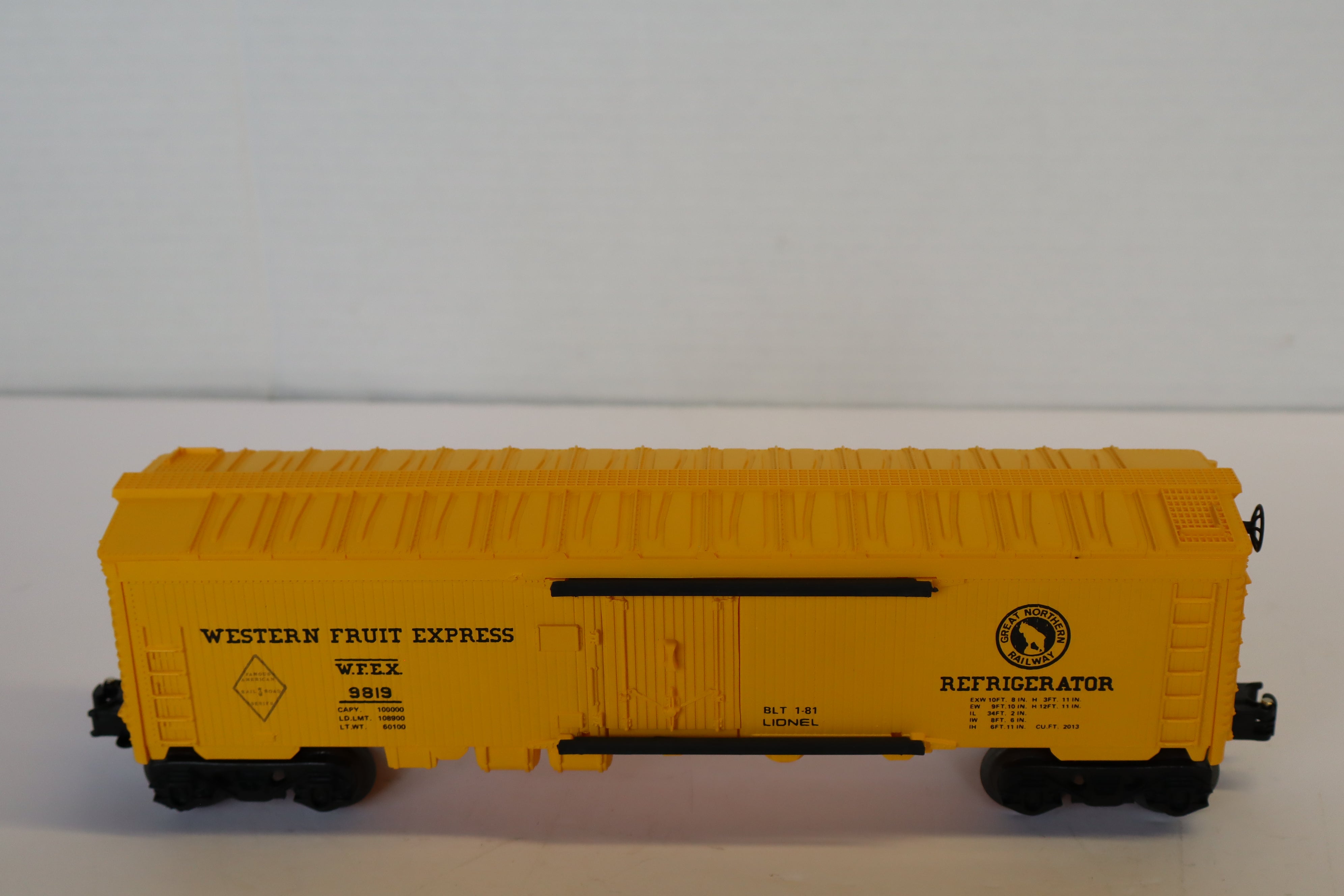 Lionel 6-9819 Famous American Railroad Great Northern Western Fruit Express Reefer-Second hand-M7989