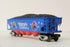 Rail King 30-75246 Rudolph the Red Nosed Reindeer "Elves" 4 Bay Hopper Car w/ White Coal Load-Second hand-M6562