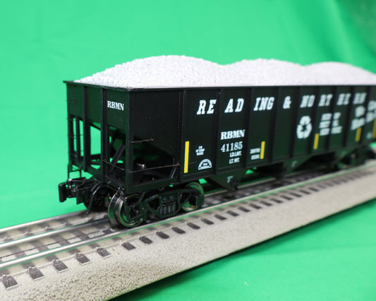 Ready Made Trains RMT-66212-2 - 70 Ton 3-Bay Coal Hopper Car "Reading & Northern" w/ Load