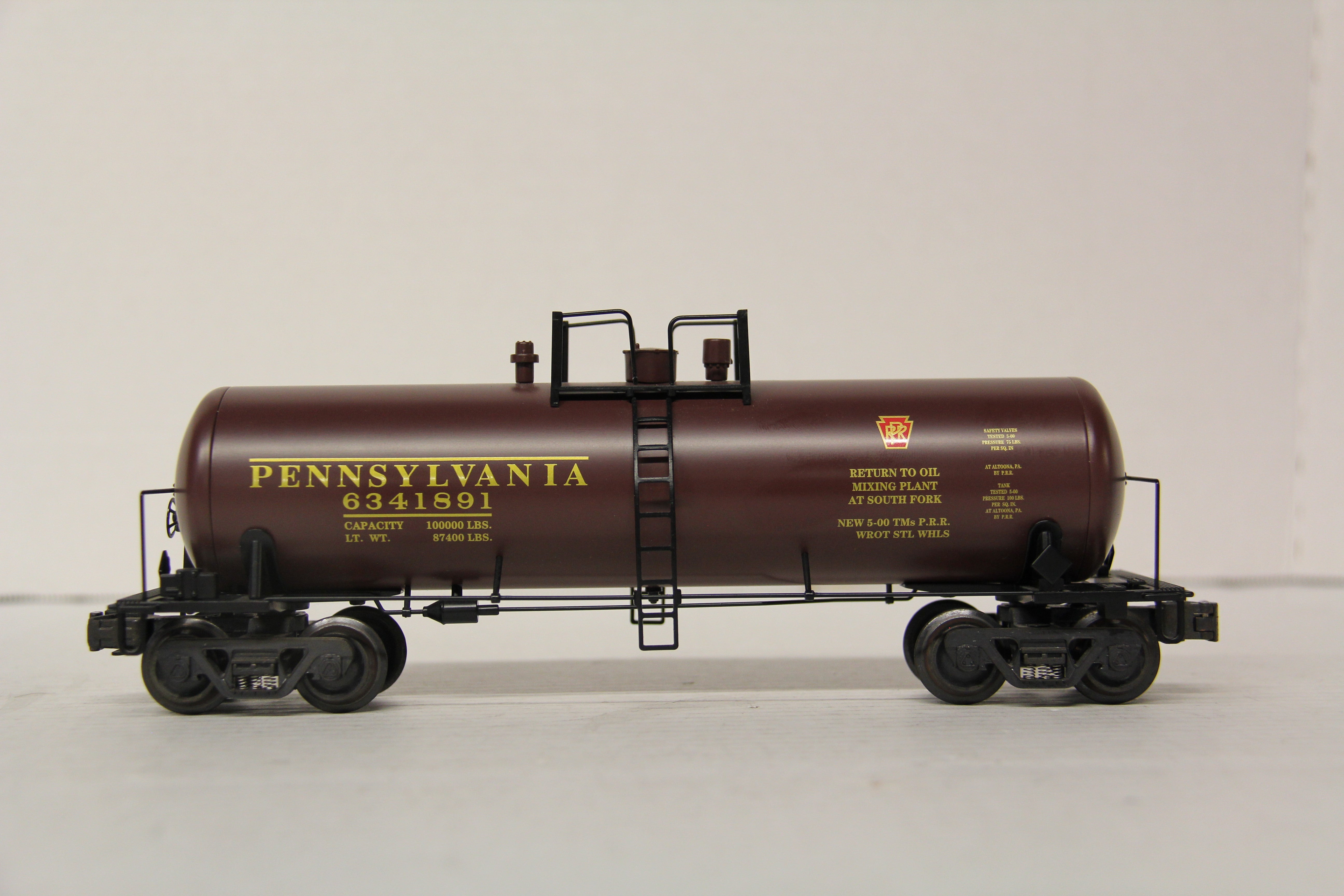 K Line K6341-1891 Pennsylvania Railroad Classic Tank Car-Second hand-M6563