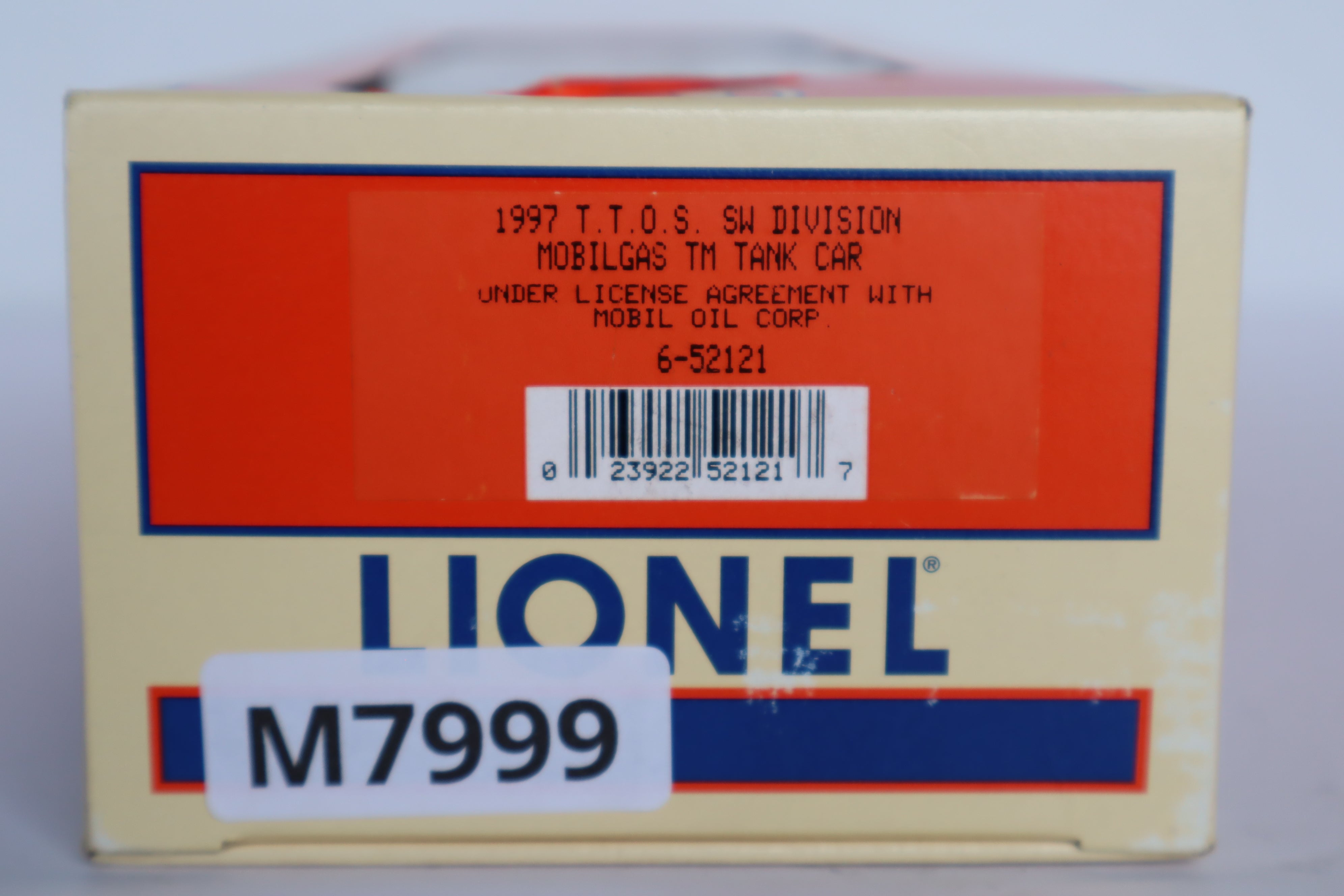 1997 Lionel 6-52121 TTOS SW Division Mobil Gas TM Tank Car-Second hand-M7999