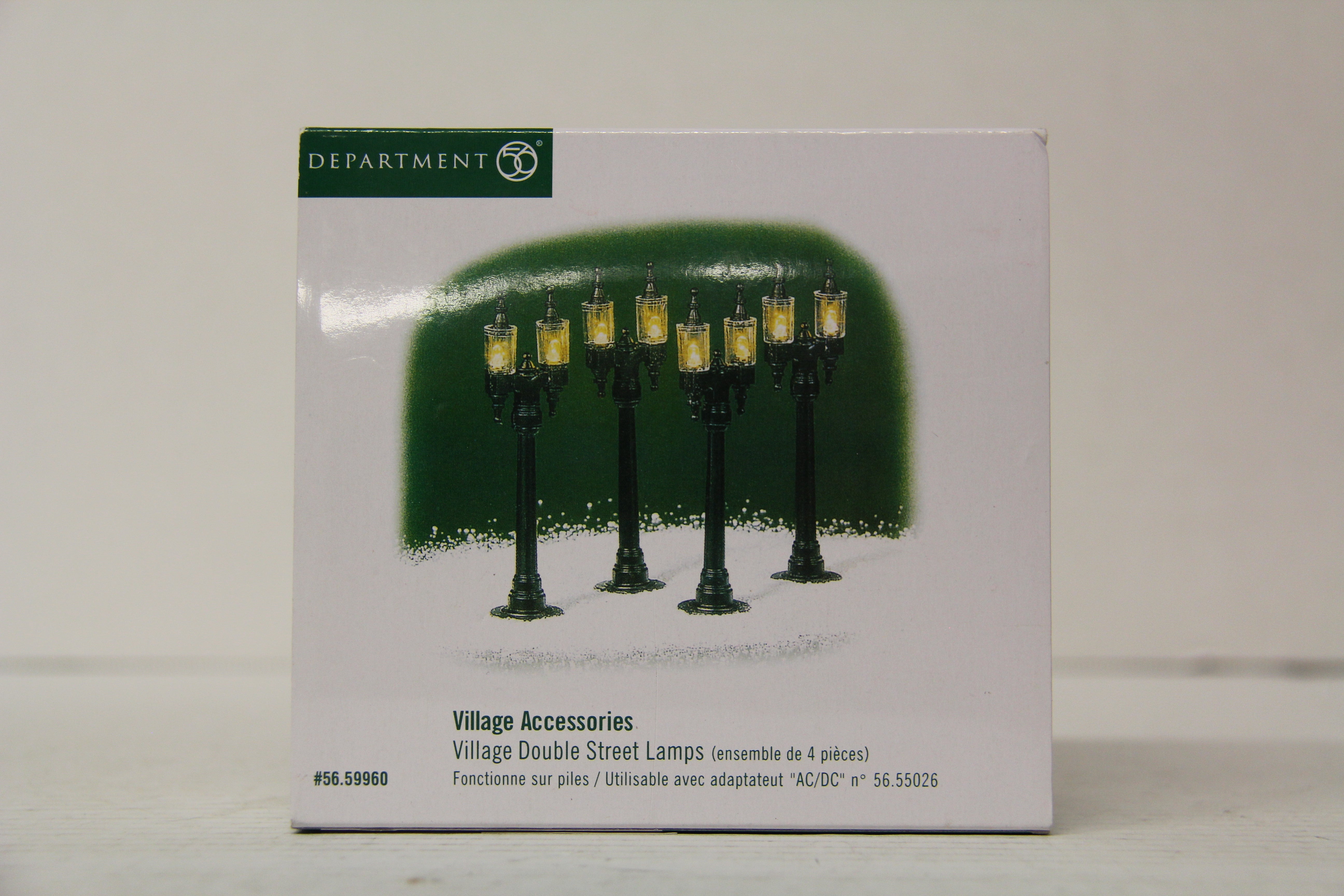 Village Double Street Lamps Set of 8-Second hand-M6569