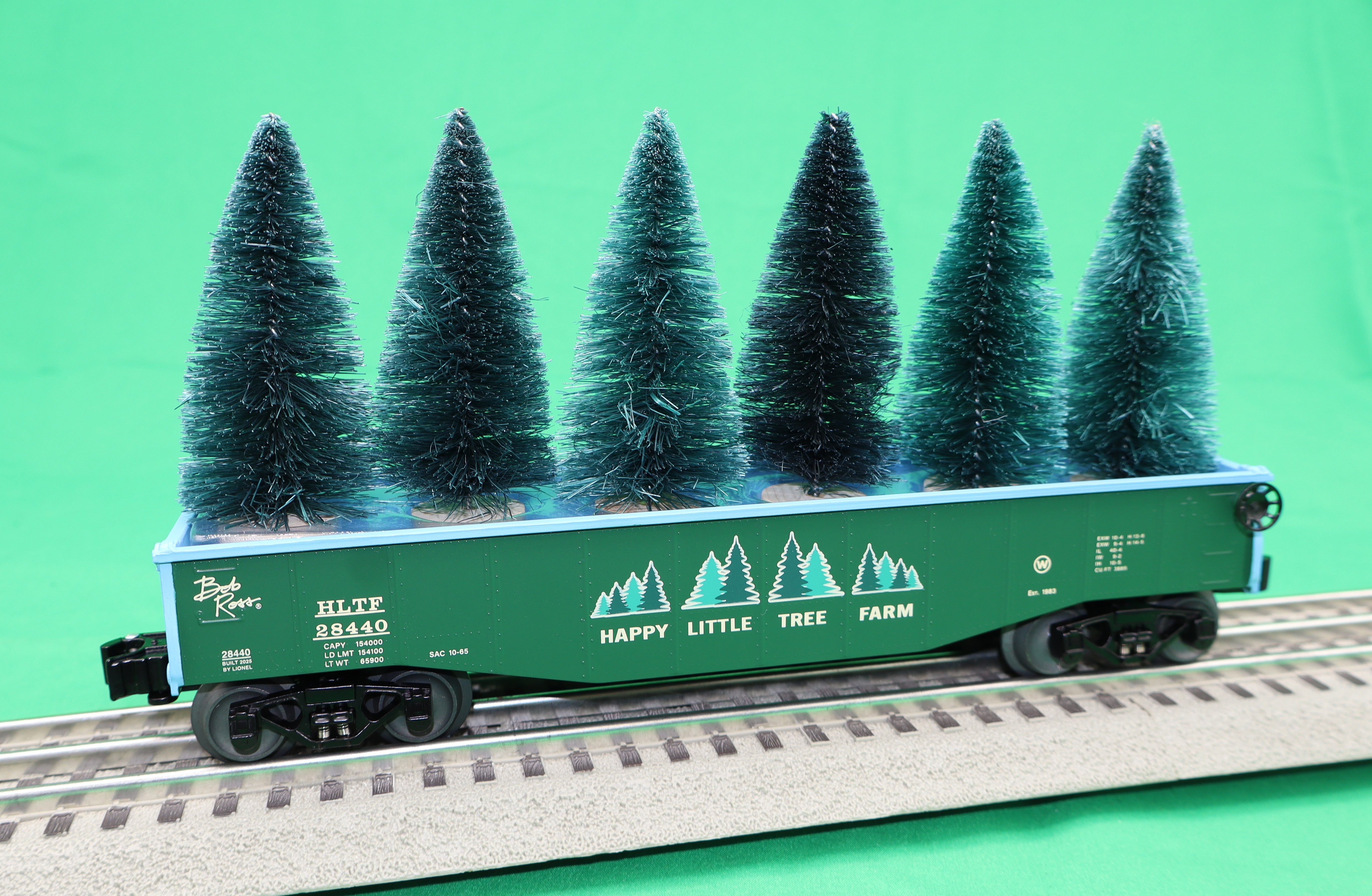 Lionel 2528440 - Bob Ross - Gondola Car "Happy Trees"