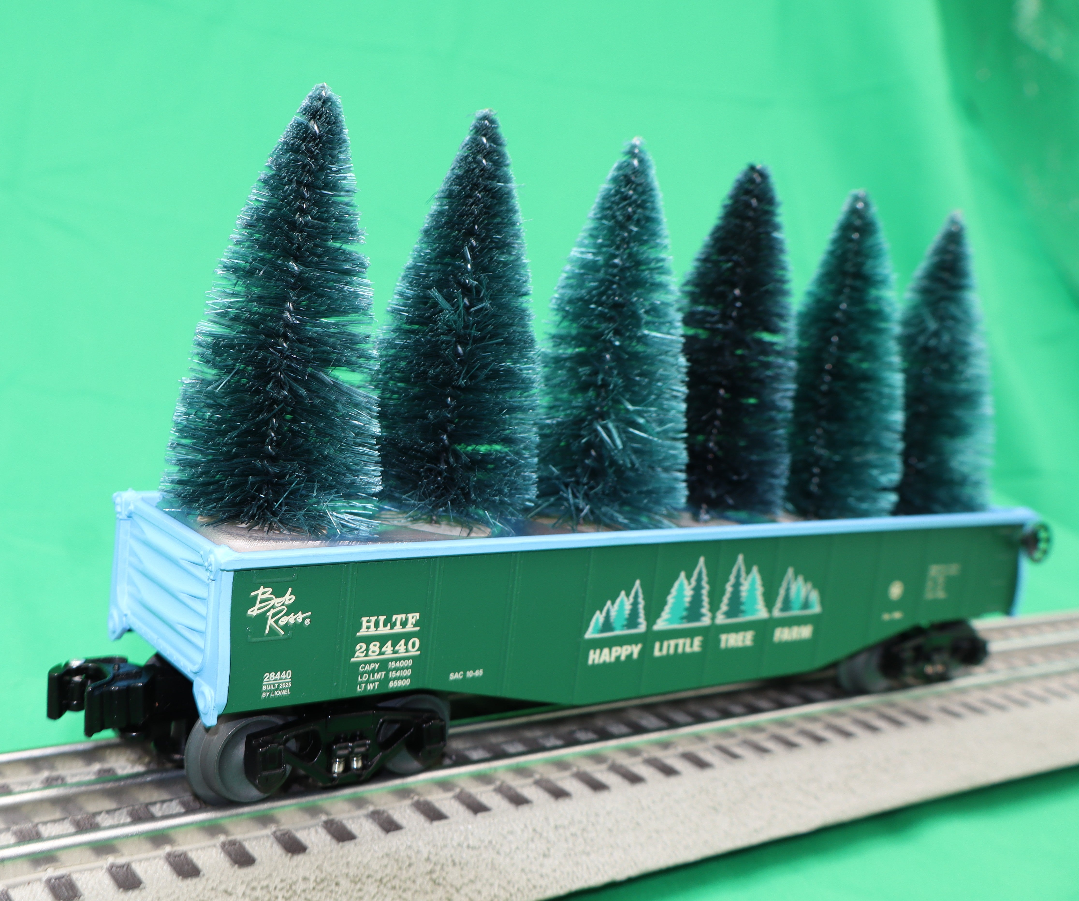 Lionel 2528440 - Bob Ross - Gondola Car "Happy Trees"