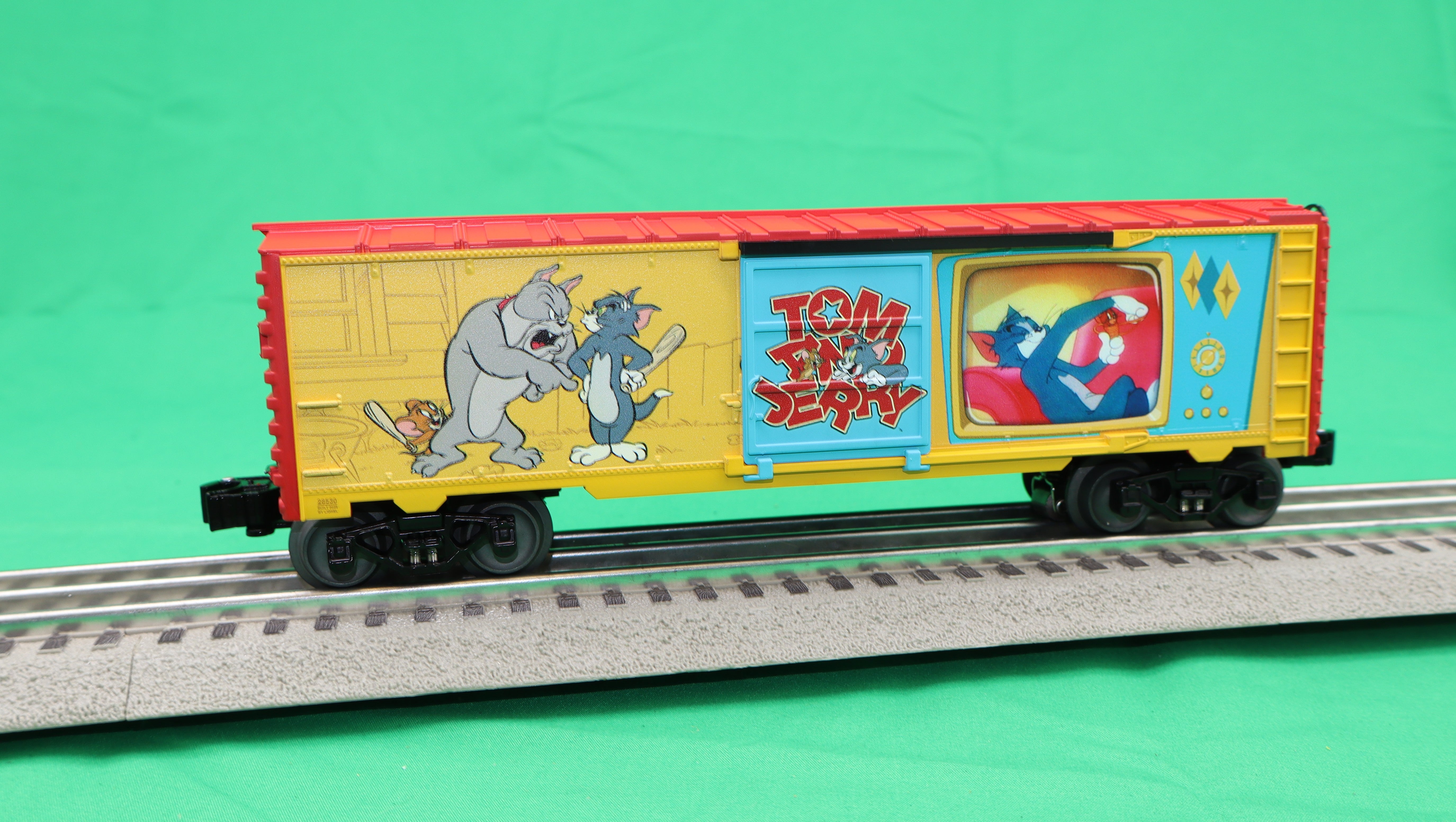 Lionel 2528530 - Illuminated Cartoon Boxcar "Tom & Jerry"