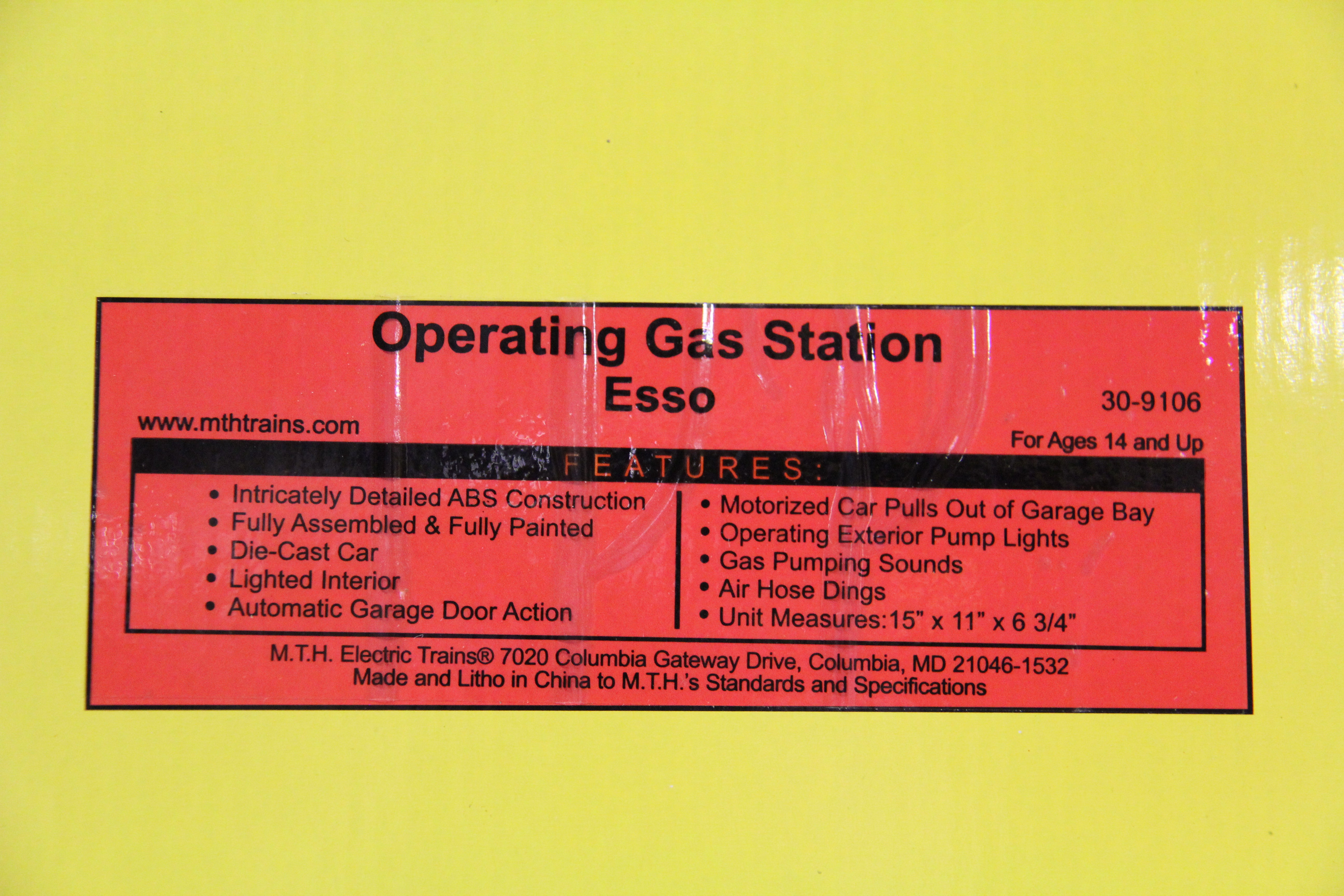 Rail King 30-9106 Operating Gas Station Esso-Second hand-M6578