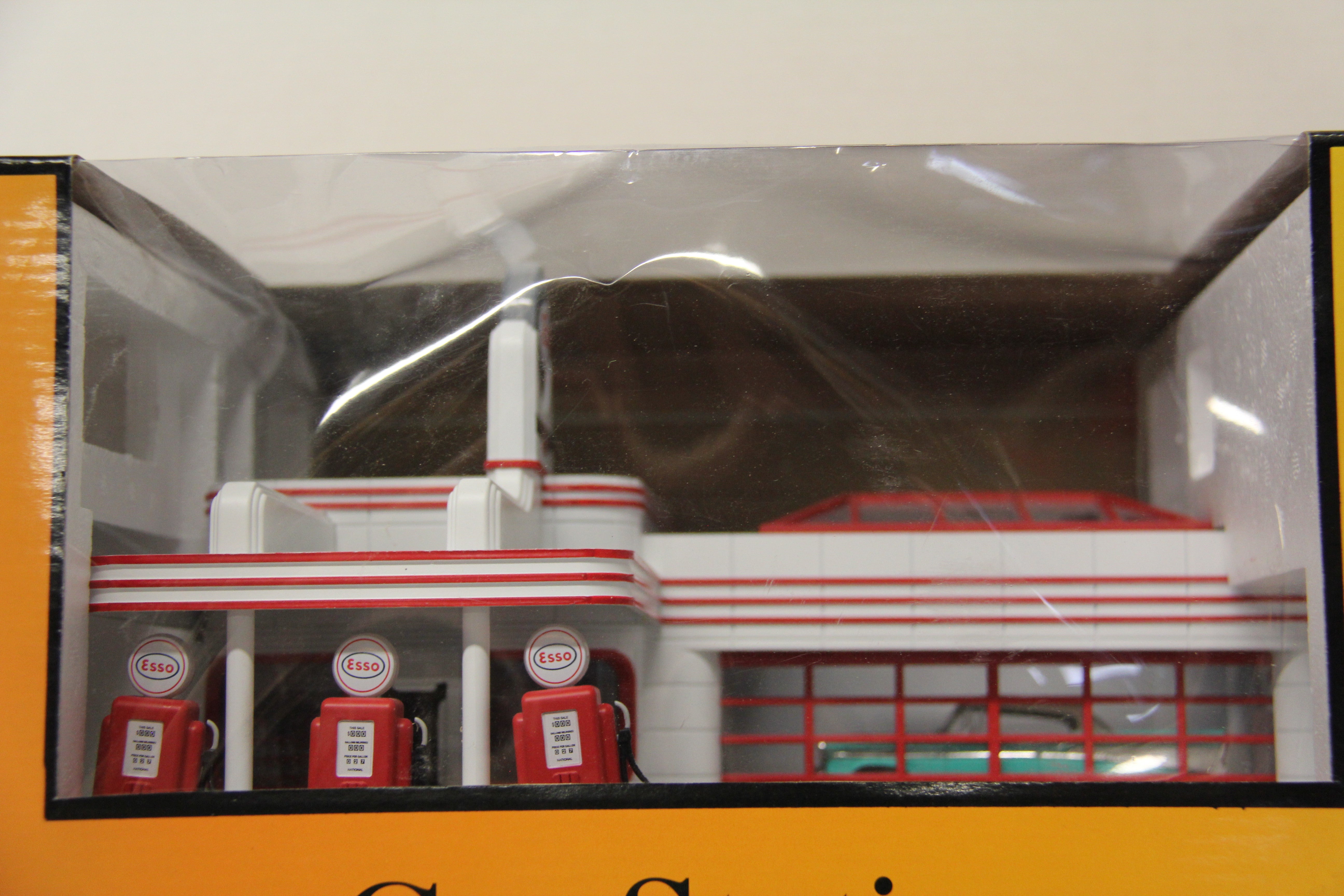 Rail King 30-9106 Operating Gas Station Esso-Second hand-M6578
