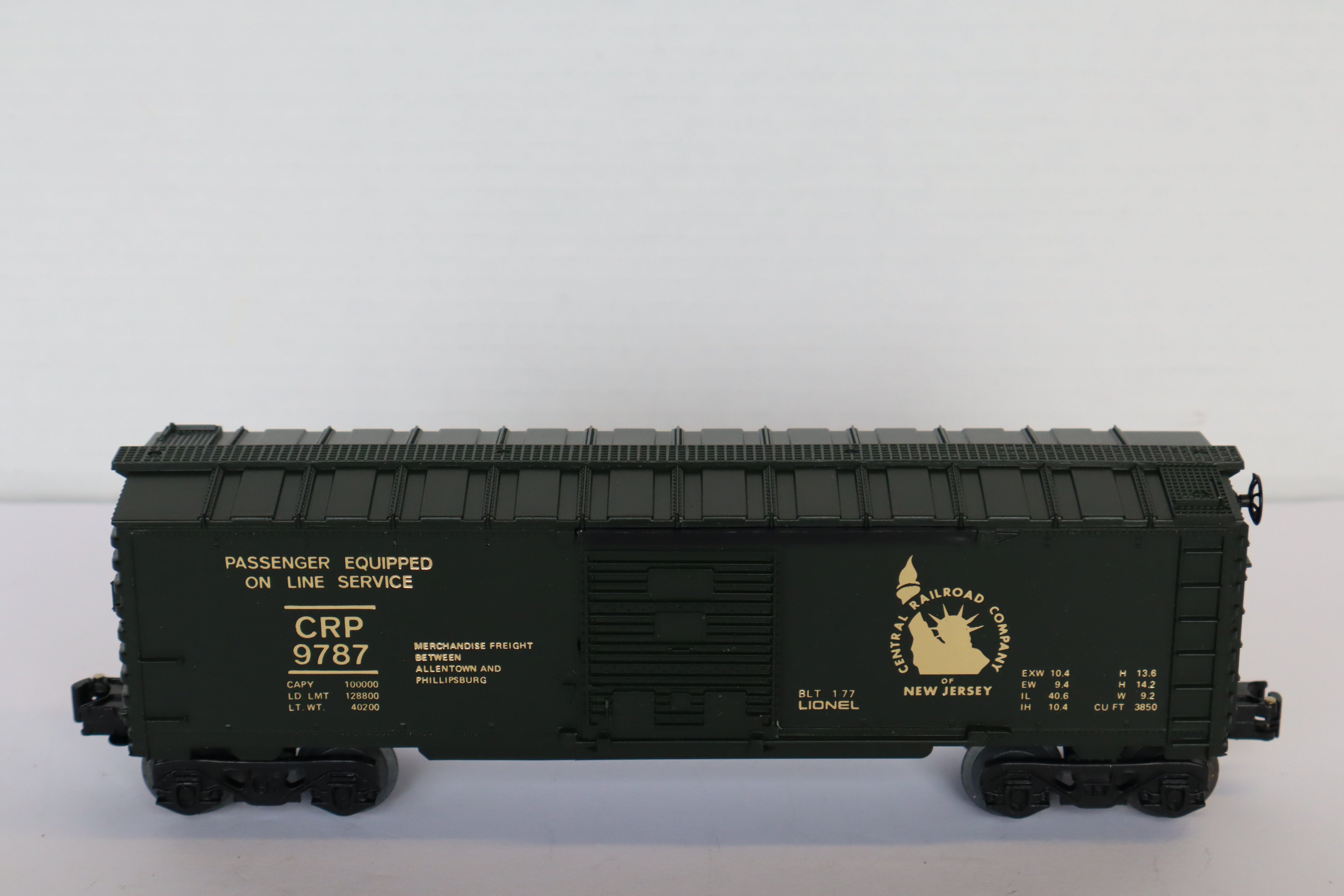 Lionel 6-9787 Jersey Central Box Car-Second hand-M8021