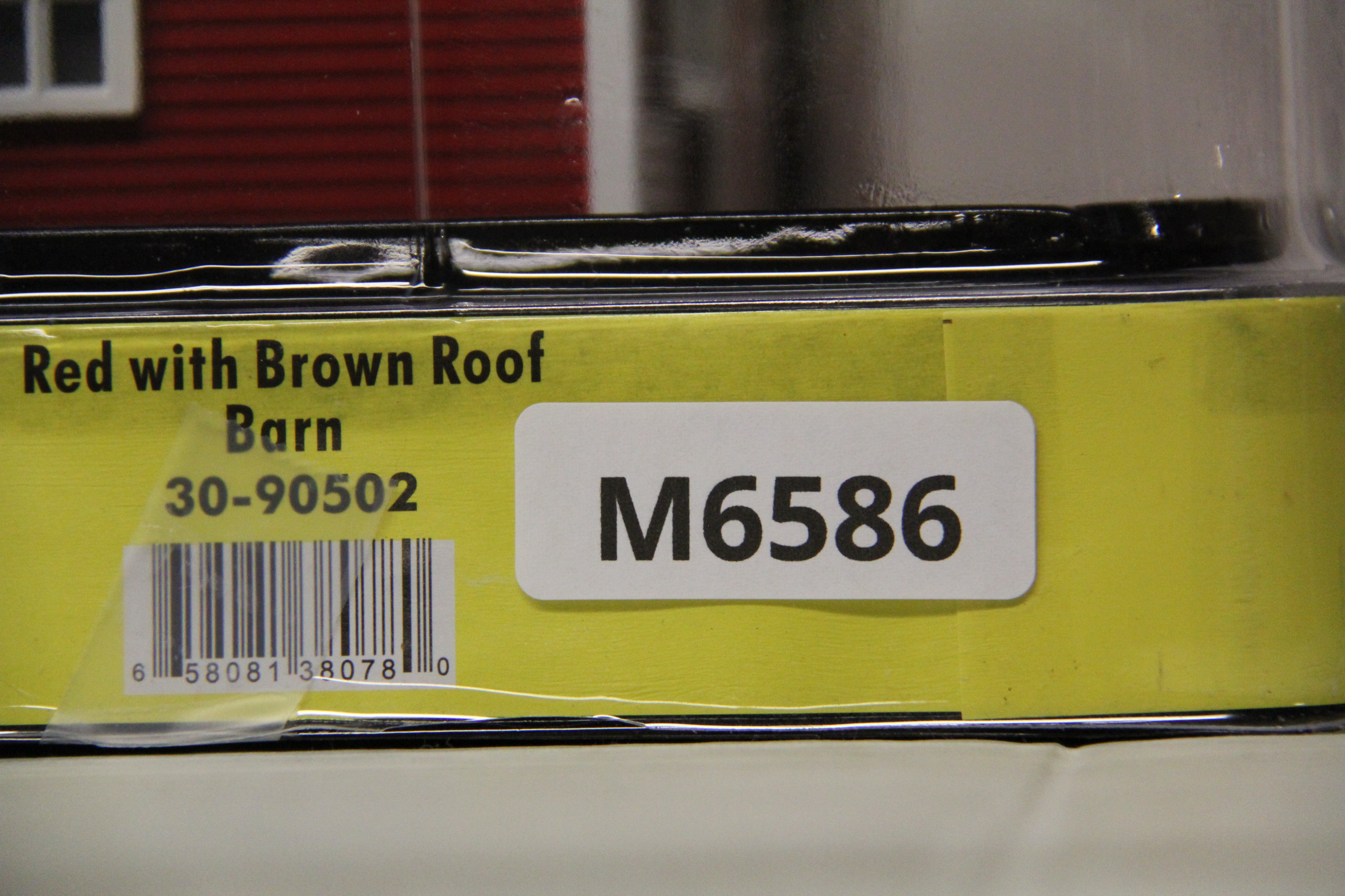 Rail King 30-90502 Red Barn with Brown Roof-Second hand-M6586