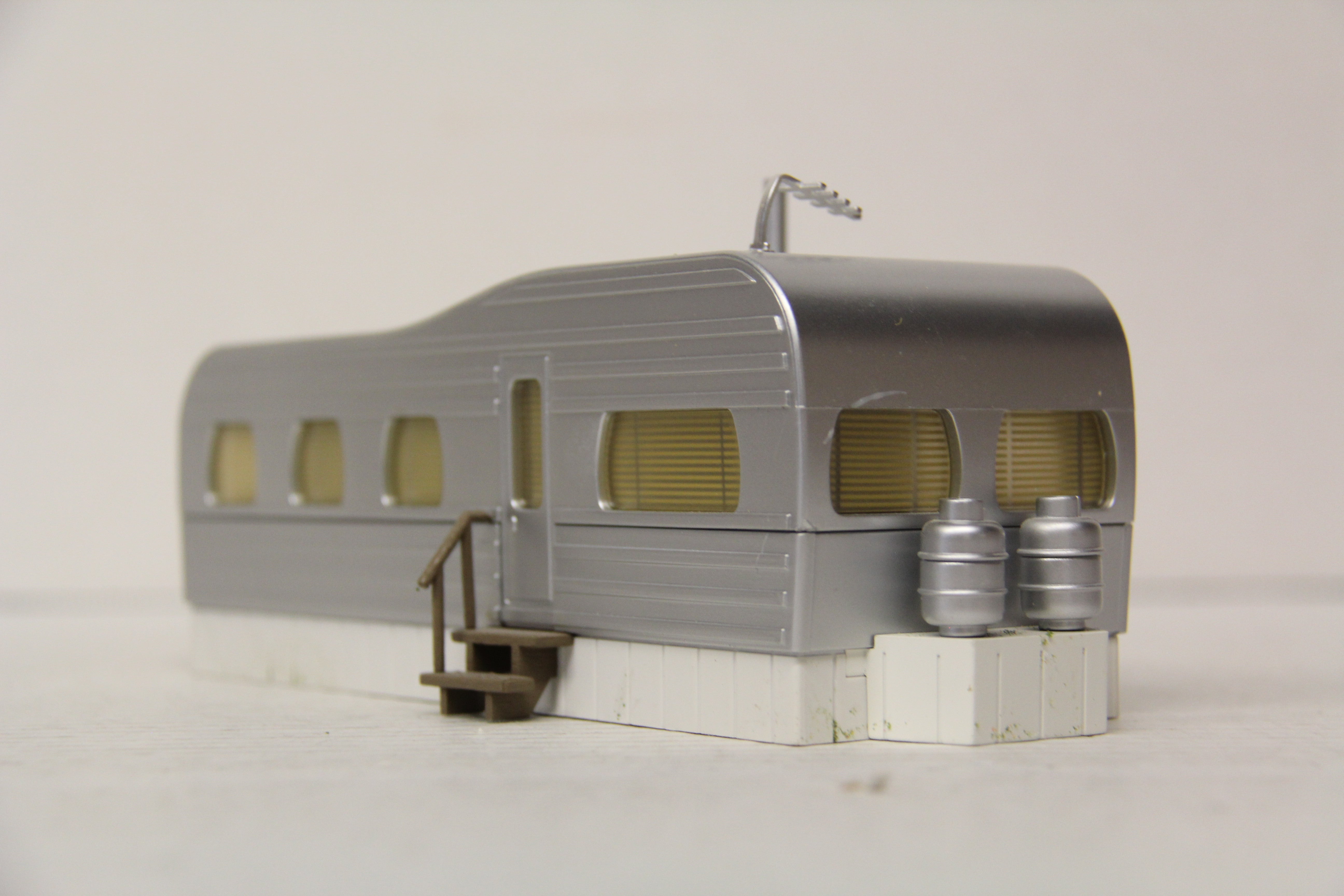 Rail King 30-90005 Mobile Home Stainless-Second hand-M6587