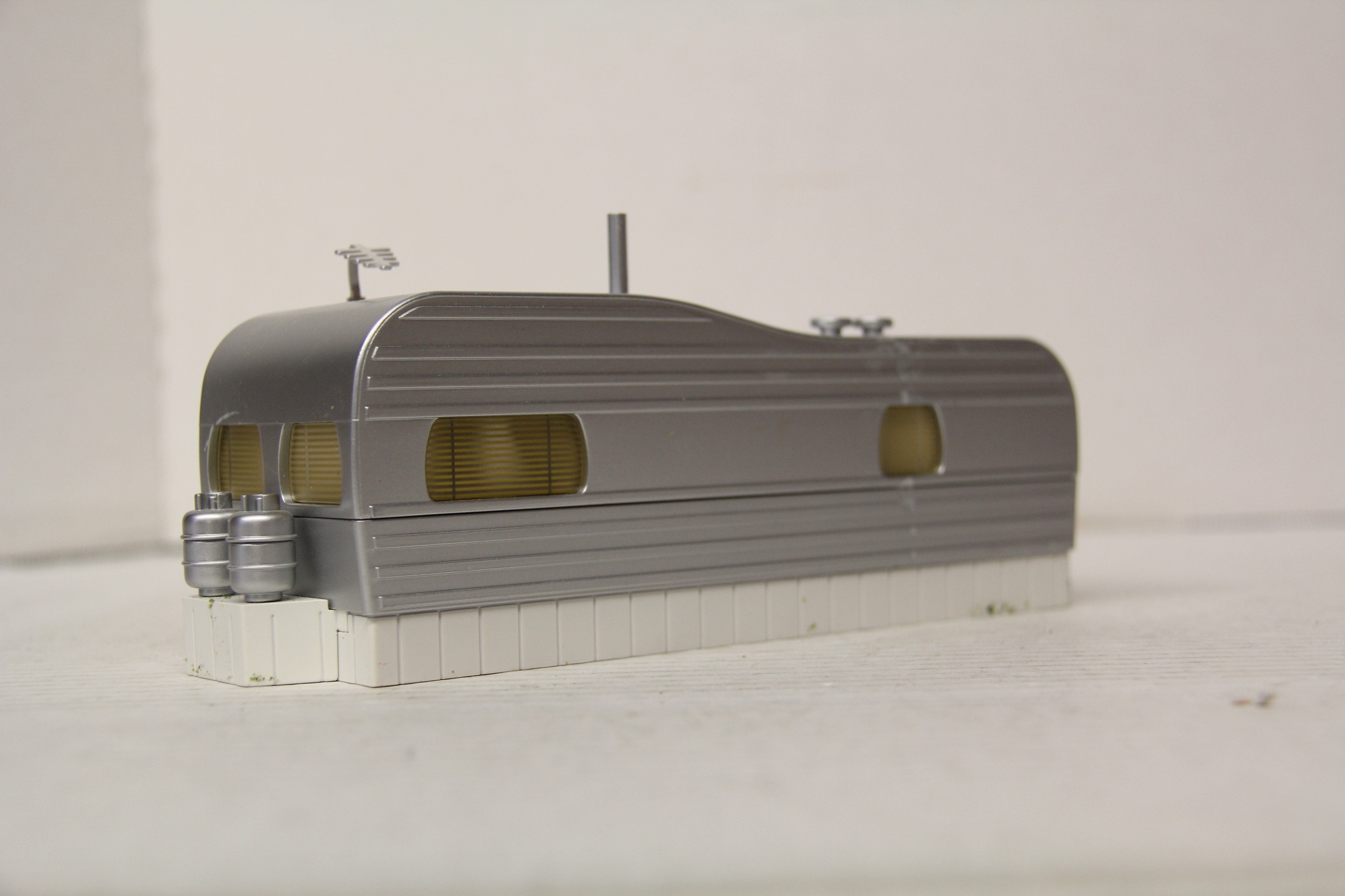 Rail King 30-90005 Mobile Home Stainless-Second hand-M6587
