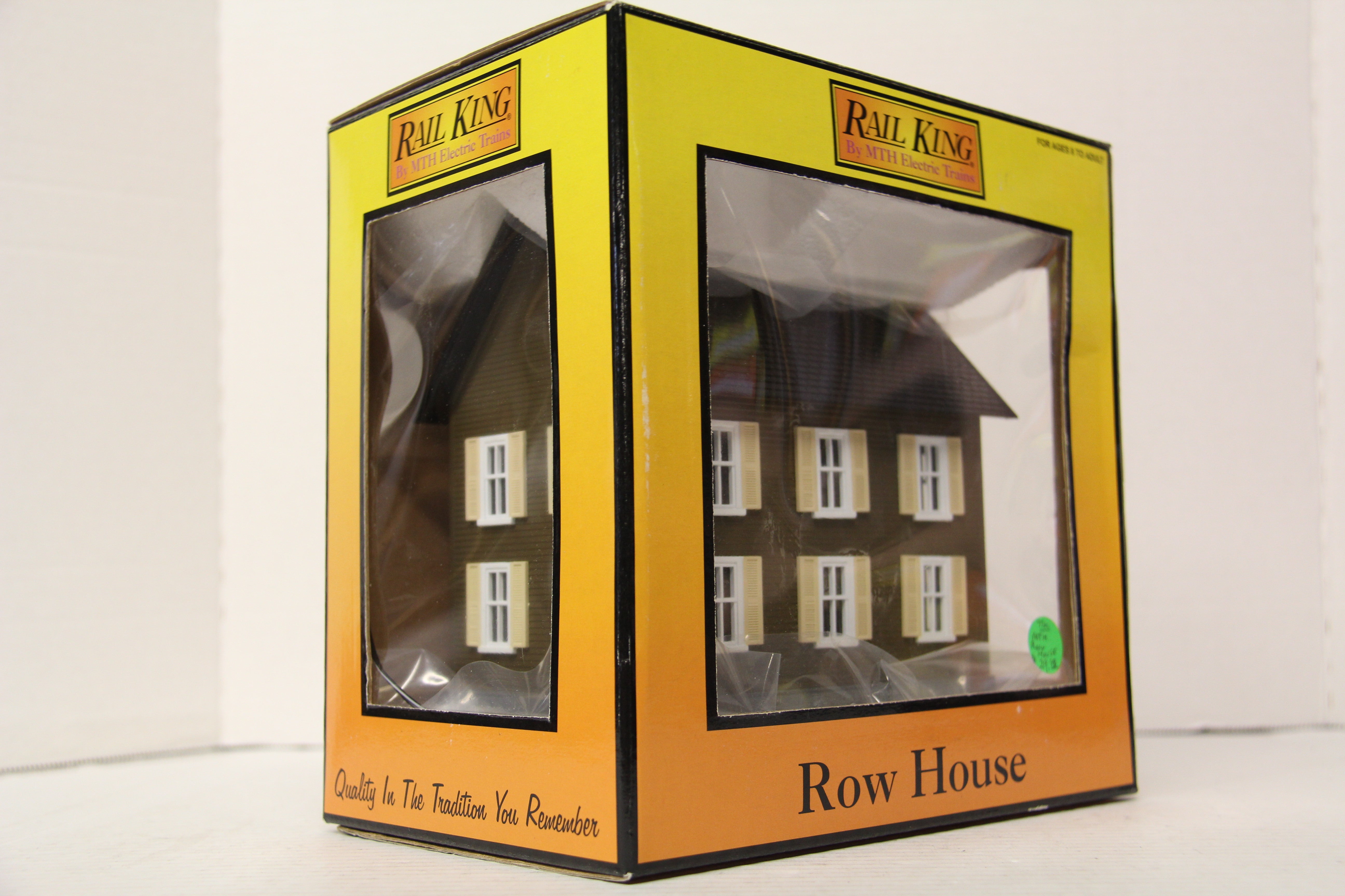 Rail King 30-9044 Row house Brown w/ Creme Shutters-Second hand-M6588