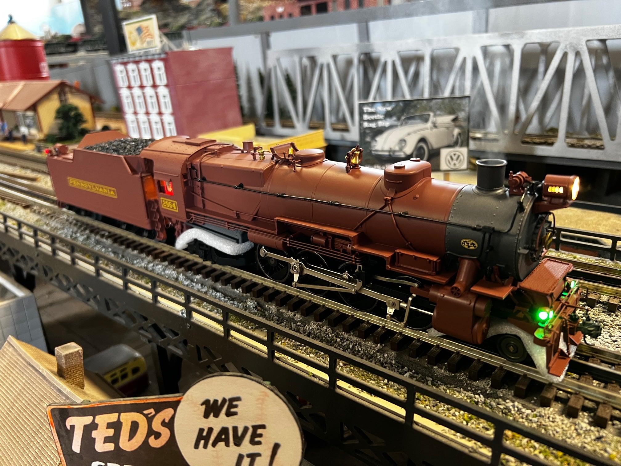 Lionel 2331530 - Legacy L1 Mikado Steam Locomotive "Pennsylvania" (Tuscan) #2864 - Custom Run for MrMuffin'sTrains