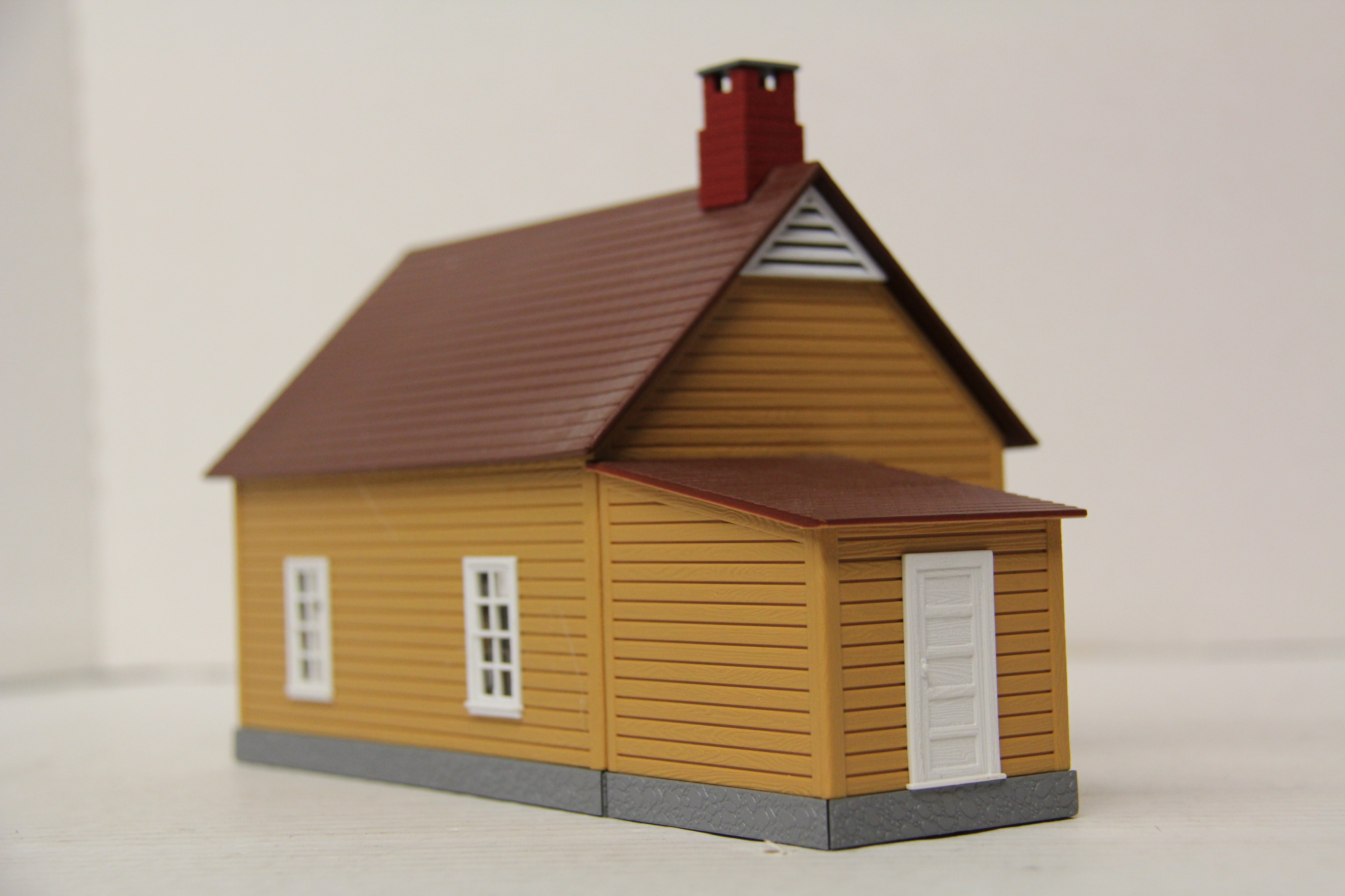 Rail King 30-90008 Work House #1 Mustard & Red-Second hand-M6591