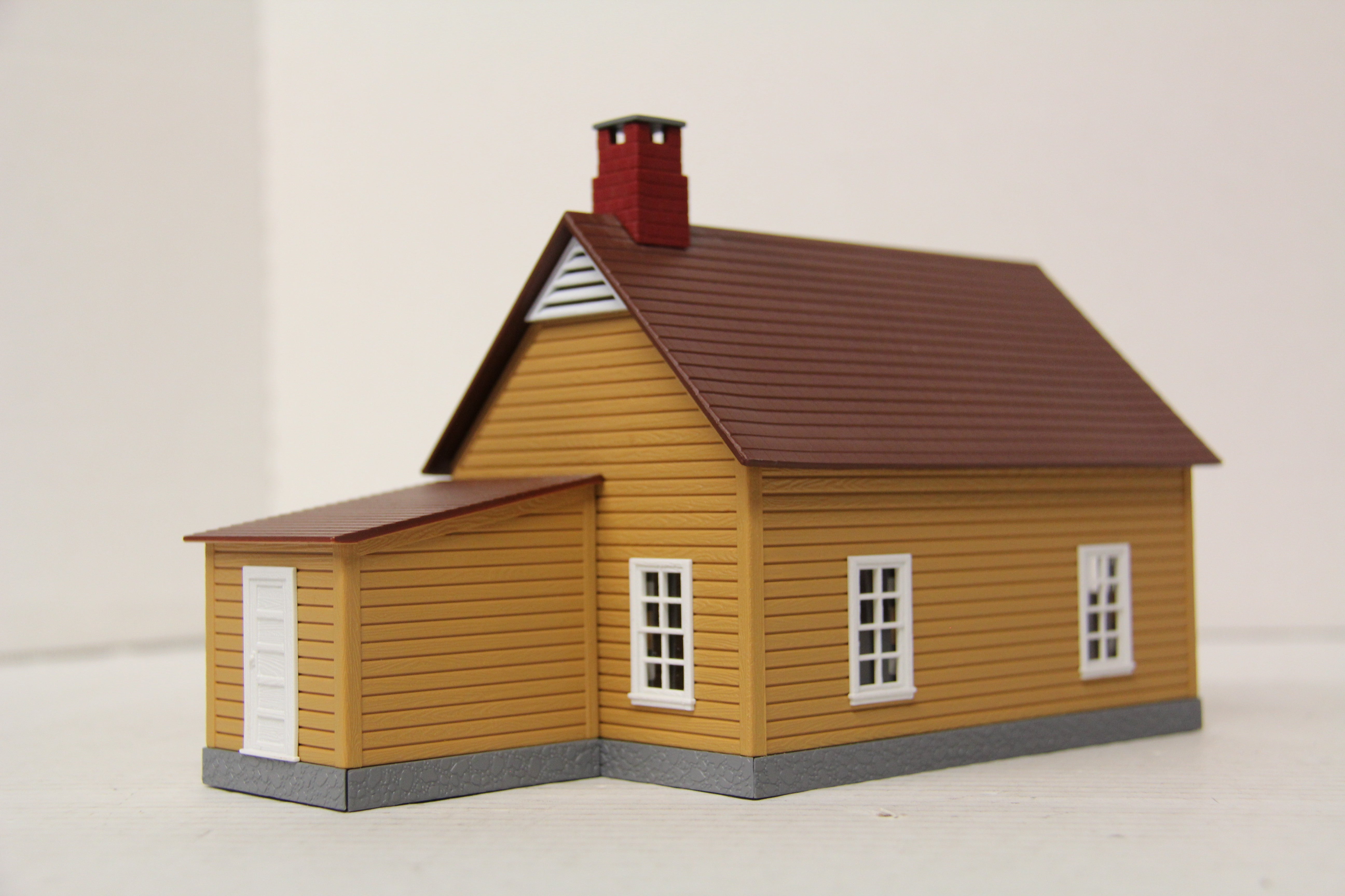 Rail King 30-90008 Work House #1 Mustard & Red-Second hand-M6591