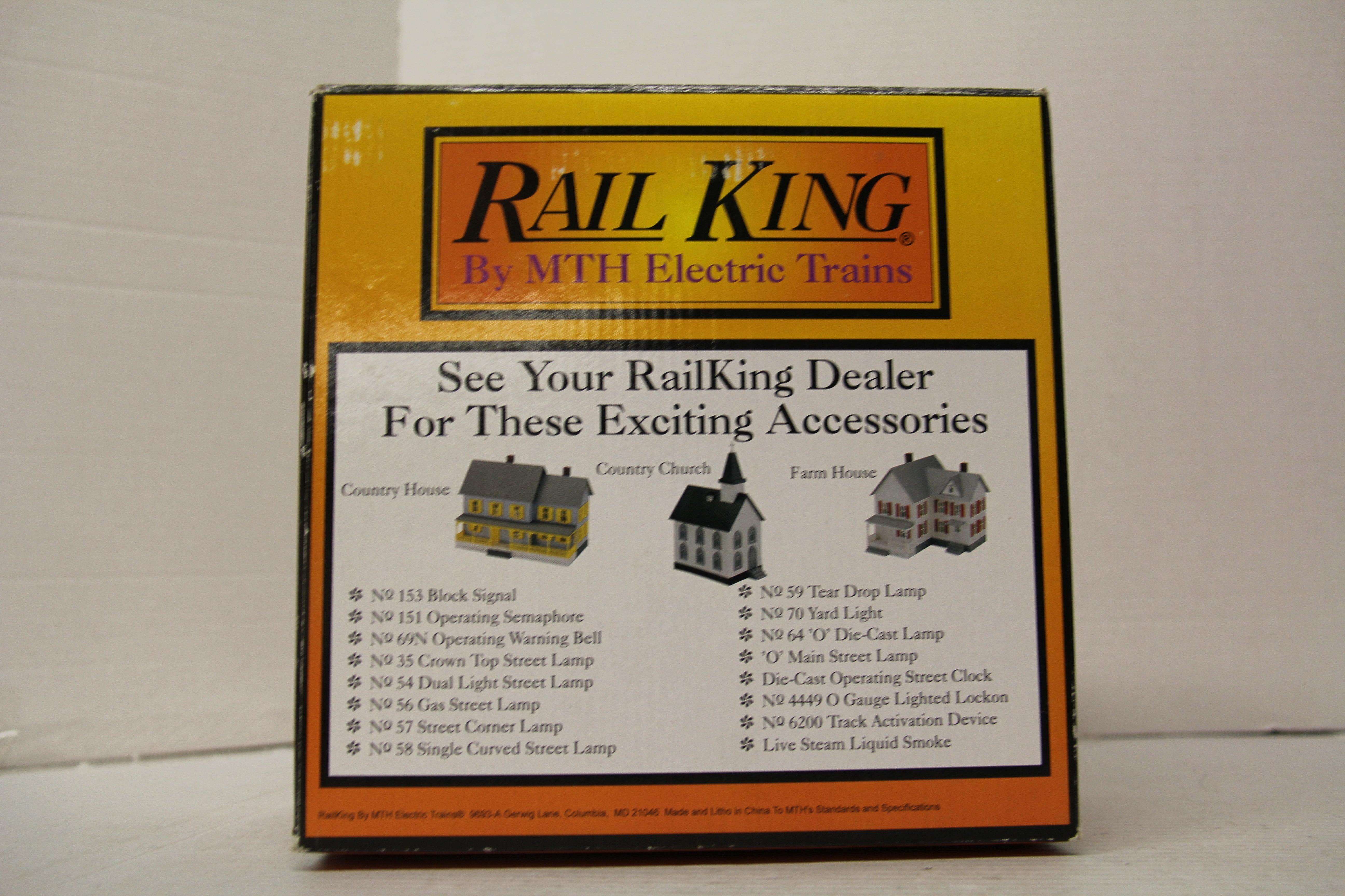 Rail King 30-9002 Country Church White & Grey-Second hand-M6593